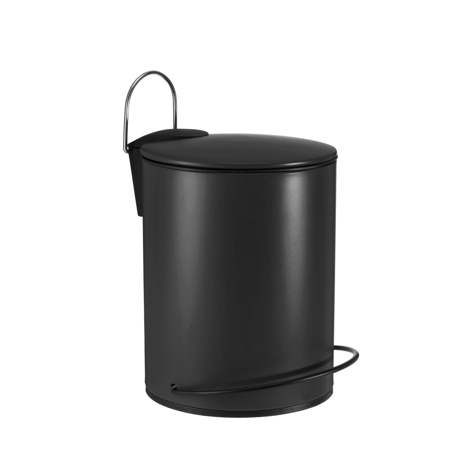 Cestino portarifiuti in metallo soft close 5 litri nero opaco - Xela