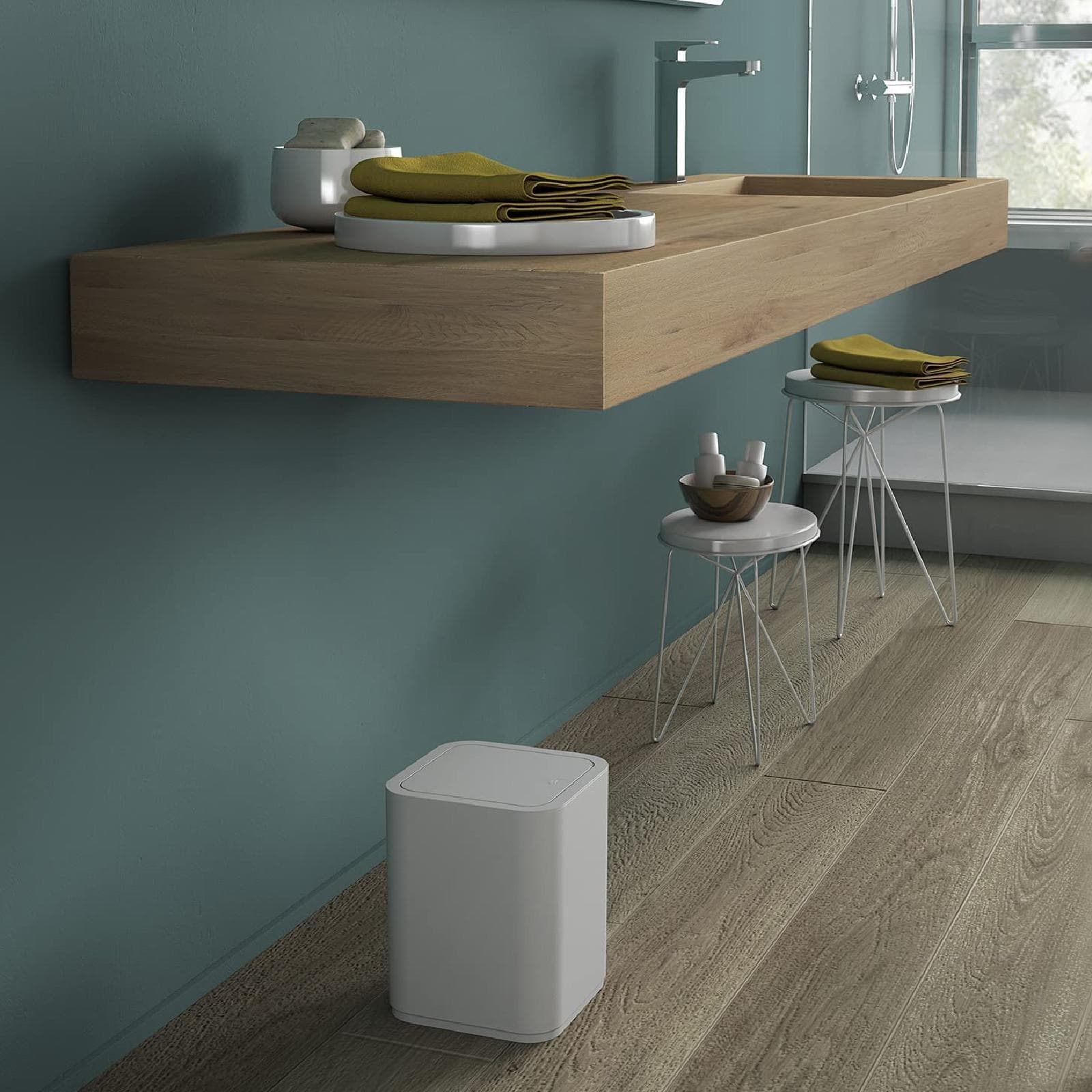 Cestino portarifiuti bianco 8 litri - Seventy di Gedy