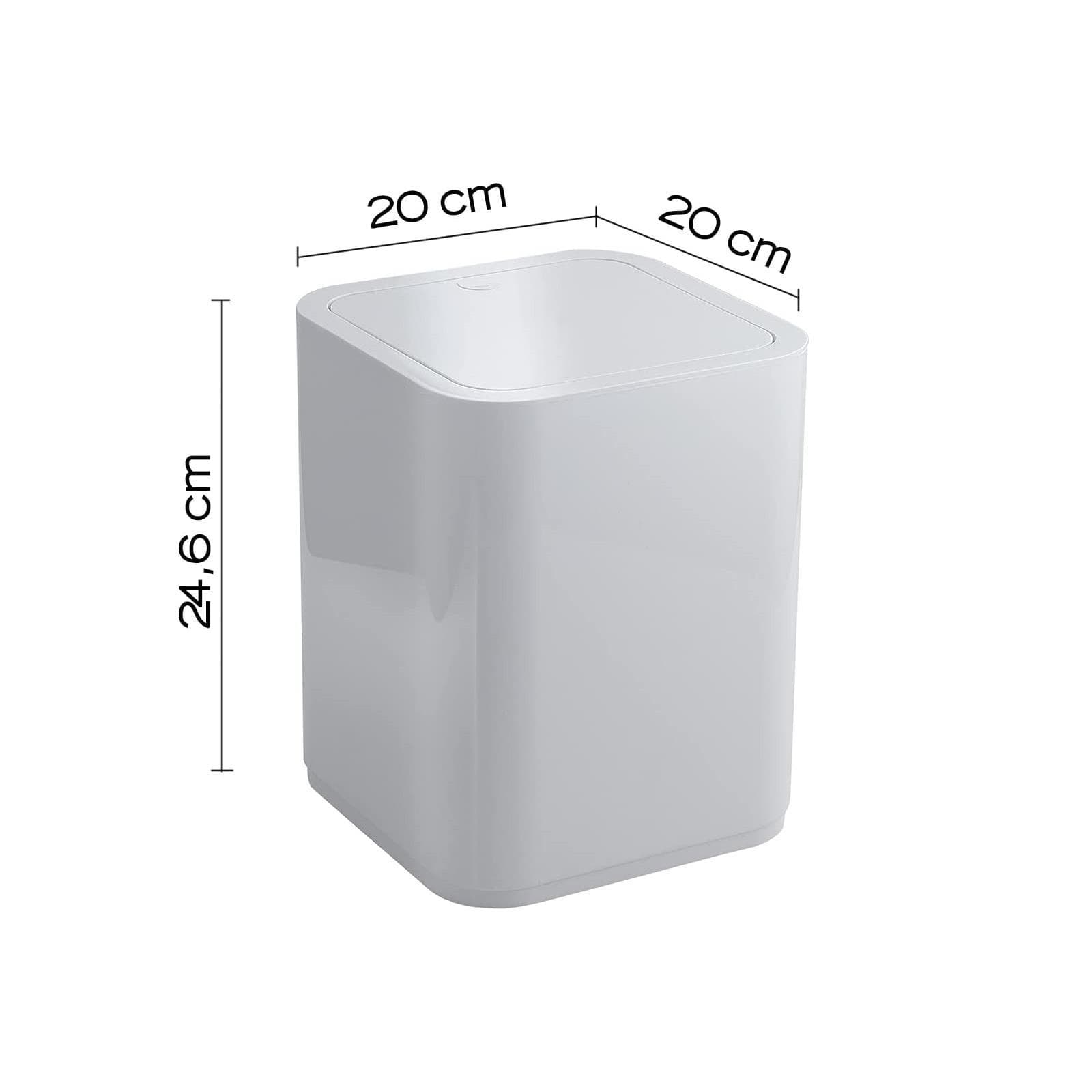 Cestino portarifiuti bianco 8 litri - Seventy di Gedy