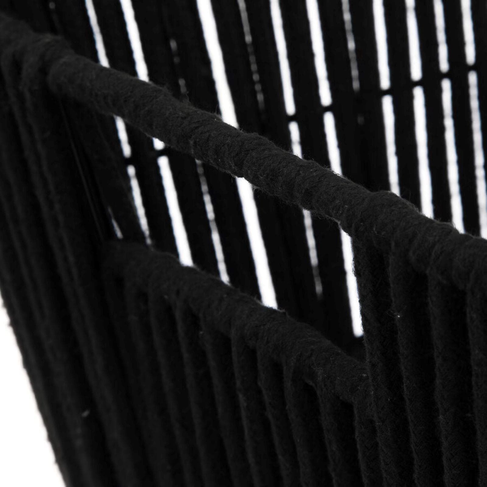 Cesto contenitore 31x15h cm in cotone nero