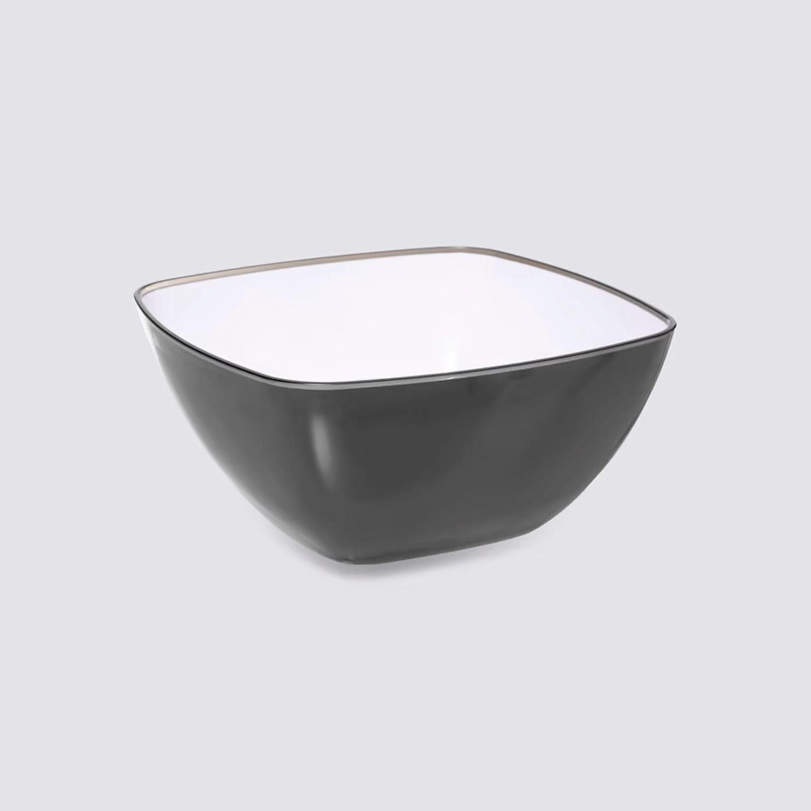 Ciotola rotonda 14 cm grigio e bianco - Ondas