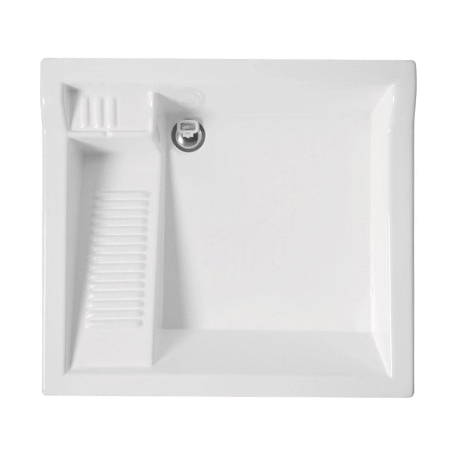 Colavene Lavacril On lavatoio copri lavatrice con lavabo ABS bianco 73x67x109h cm