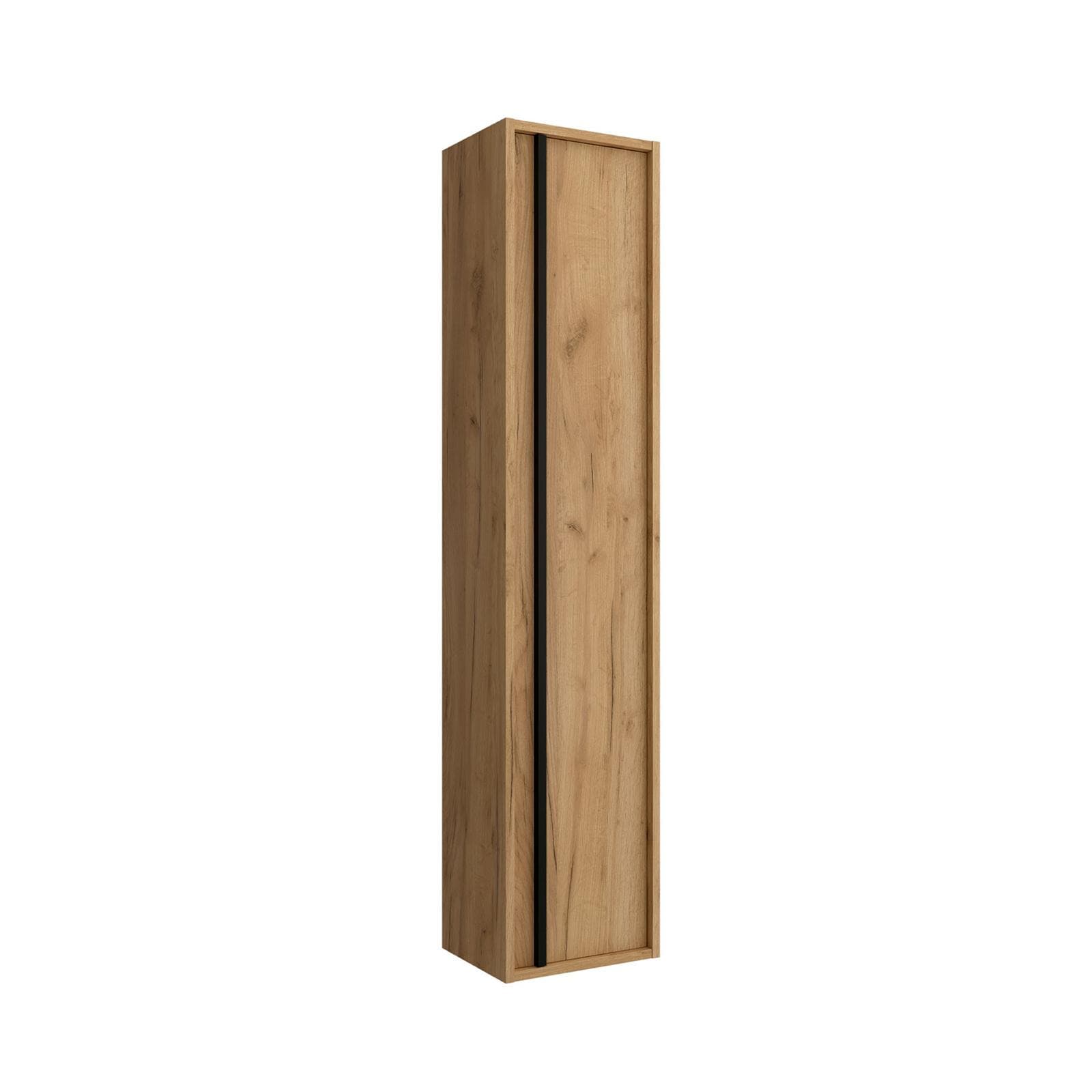 Colonna bagno sospesa 140h cm rovere africa con anta Soft Close reversibile - Maestro