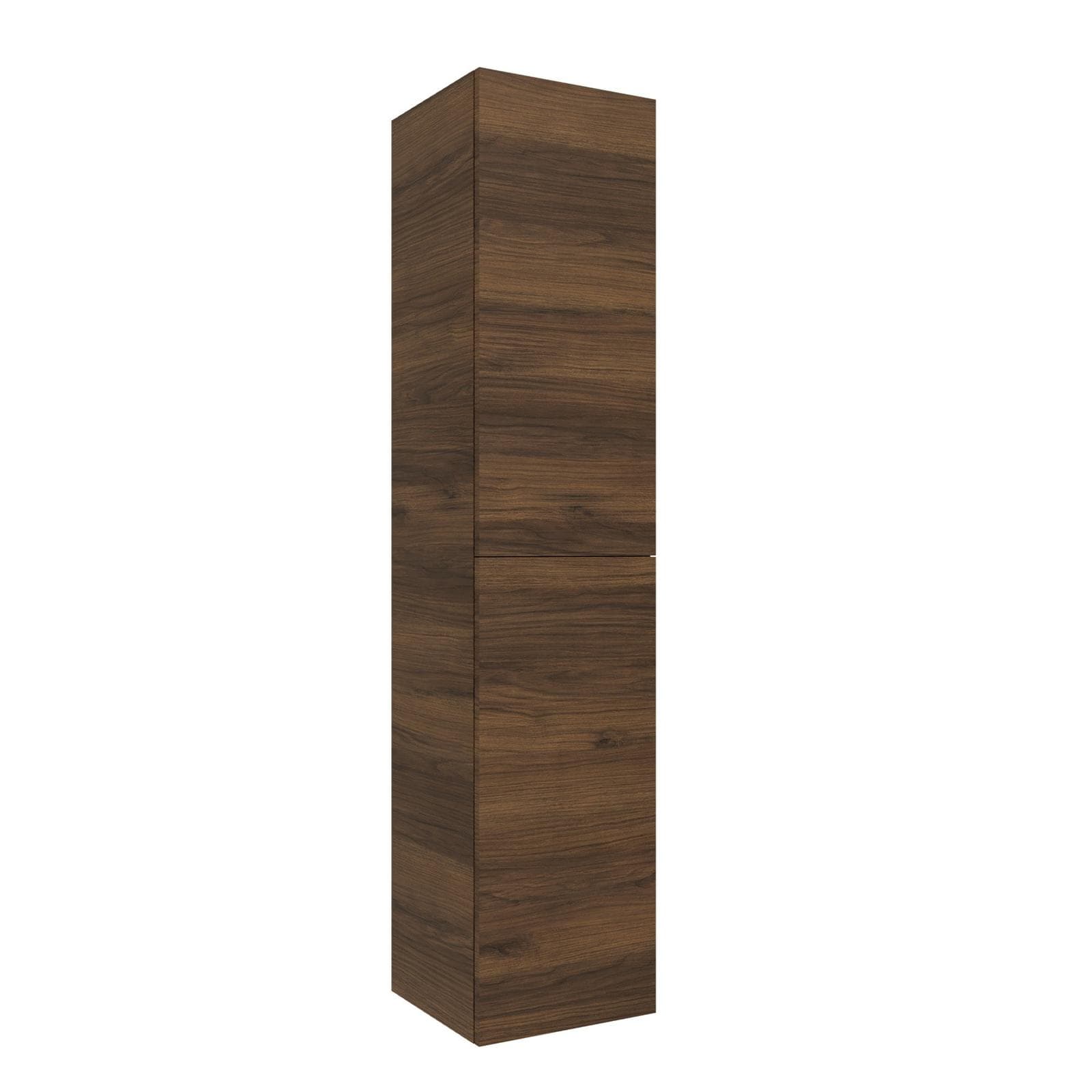 Colonna sospesa noce maya 35x35x160h cm con 5 ripiani e 2 ante reversibili - Union