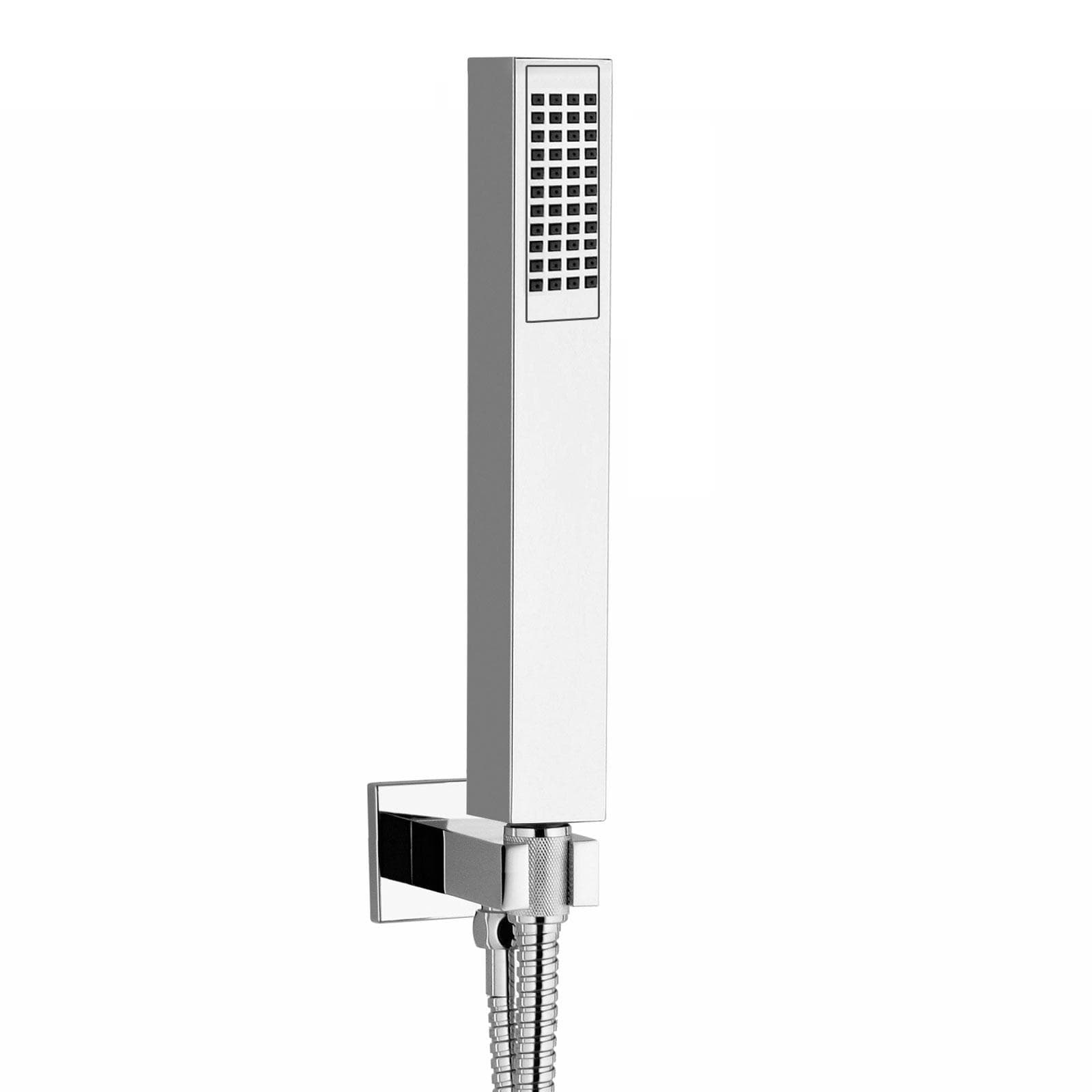 Composizione doccia Jacuzzi - Rubinetteria Crux con braccio soffione doccetta e miscelatore 2 uscite