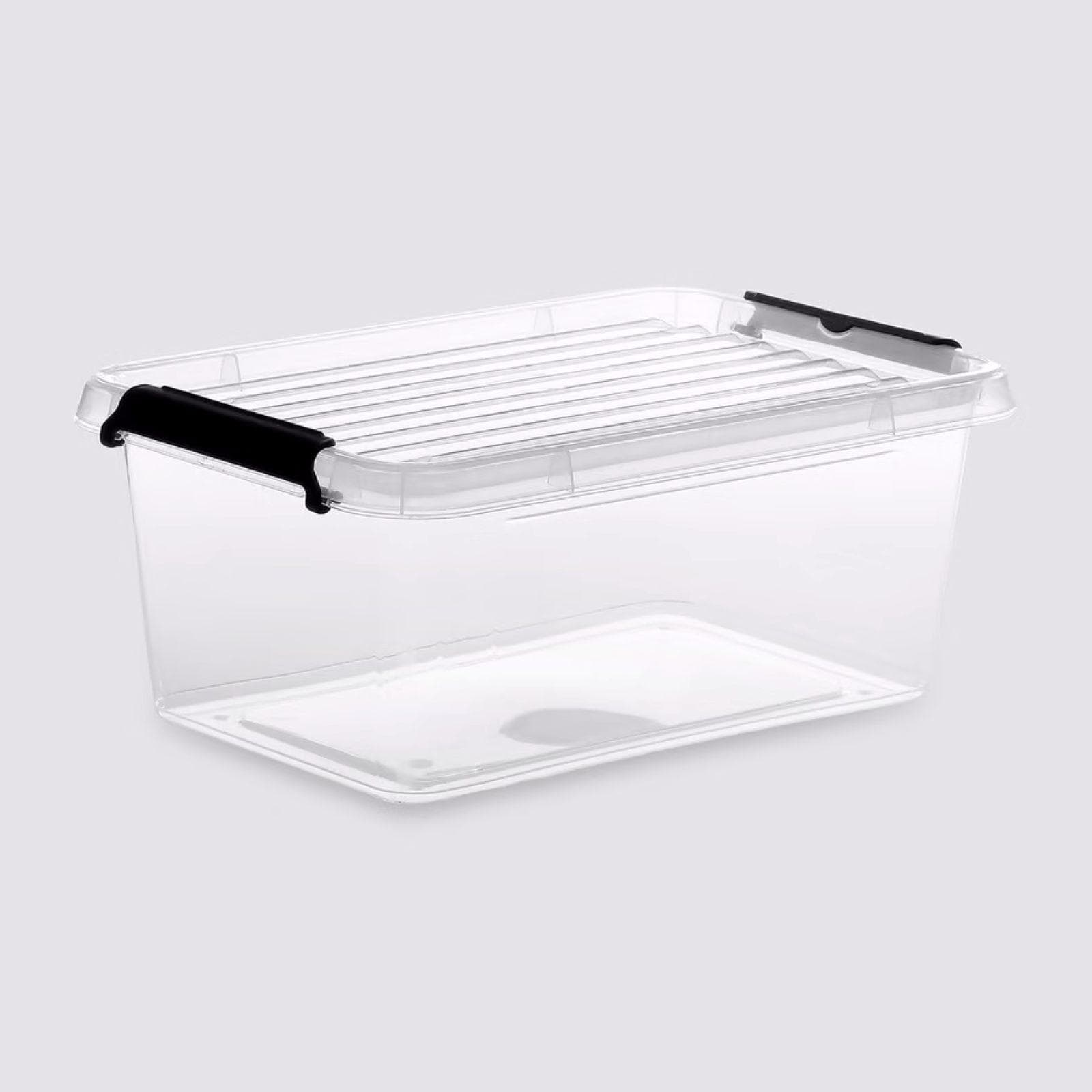 Contenitore 30x13h cm in polipropilene con chiusura a clip - Archivia