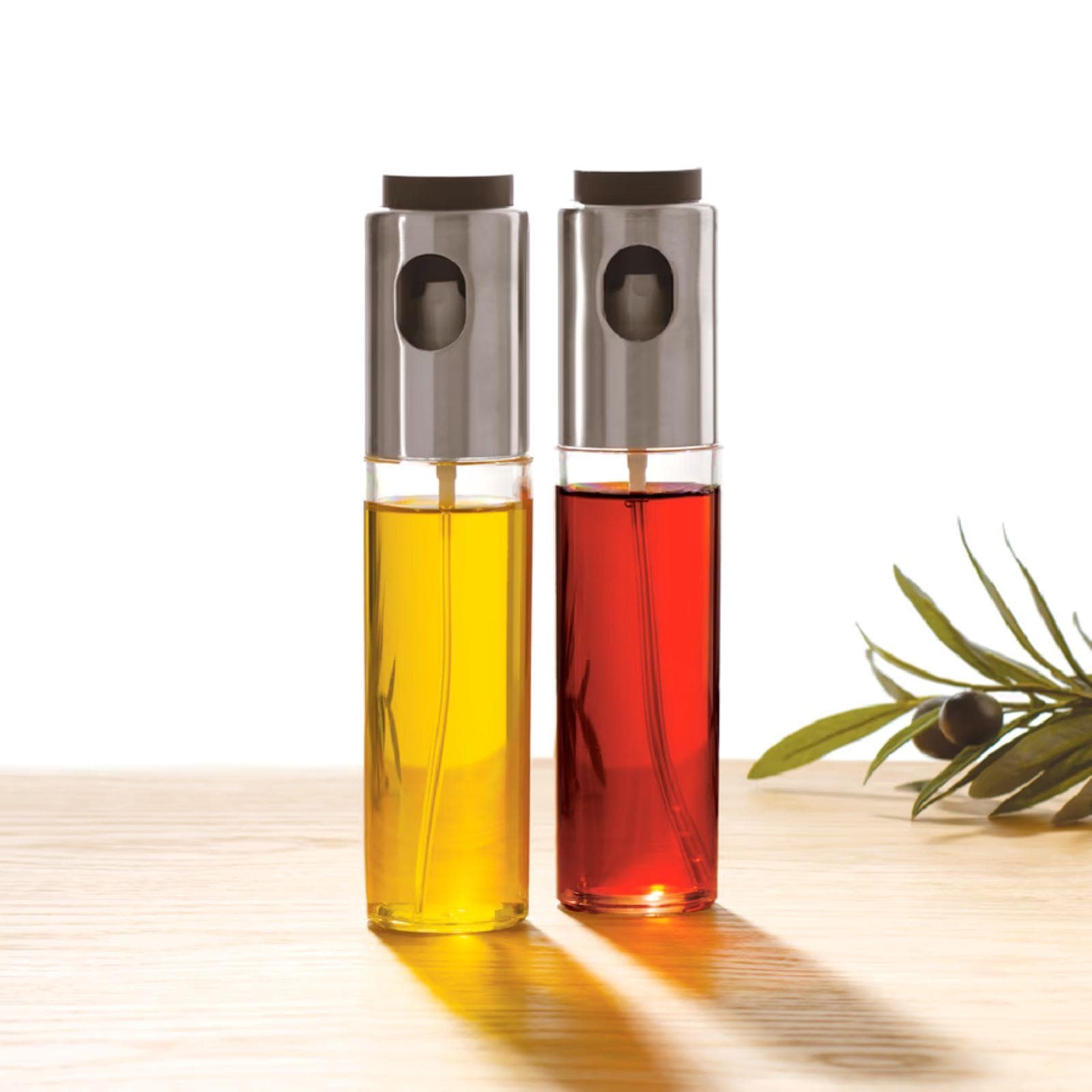 Contenitore a spray per olio o aceto in acciaio inox e vetro
