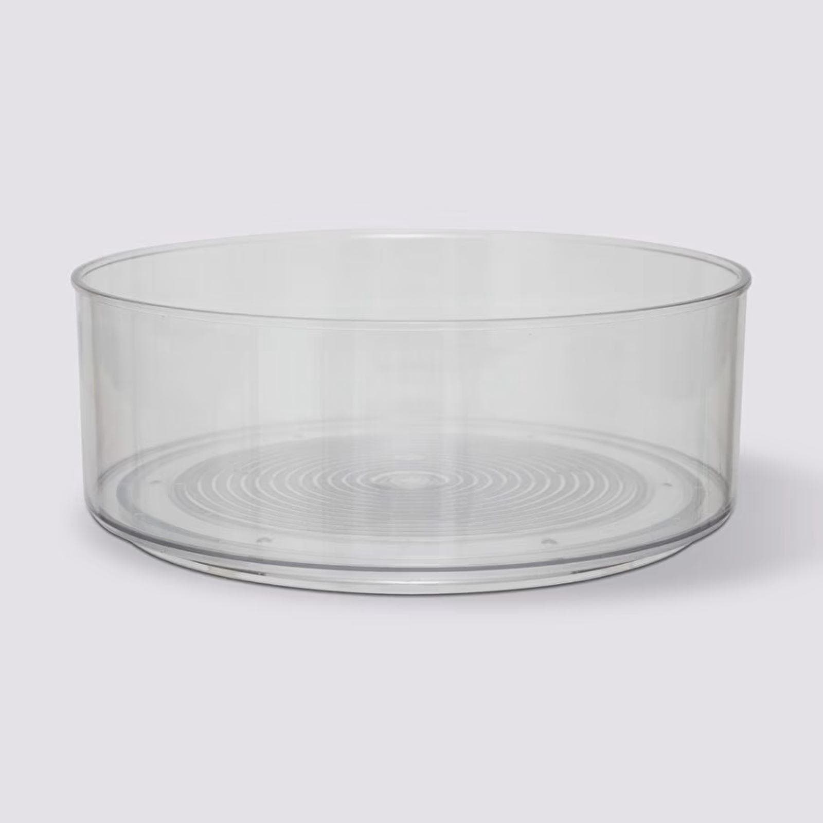 Contenitore girevole per frigorifero rotondo 23 cm in PET trasparente