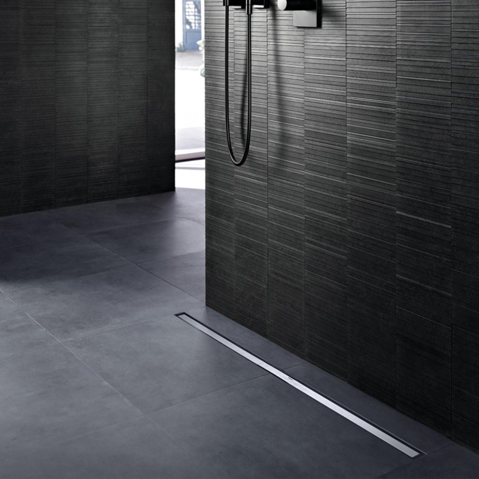 Copertura 30-90 cm per canalette Geberit CleanLine60 acciaio inox per rivestimenti sottili