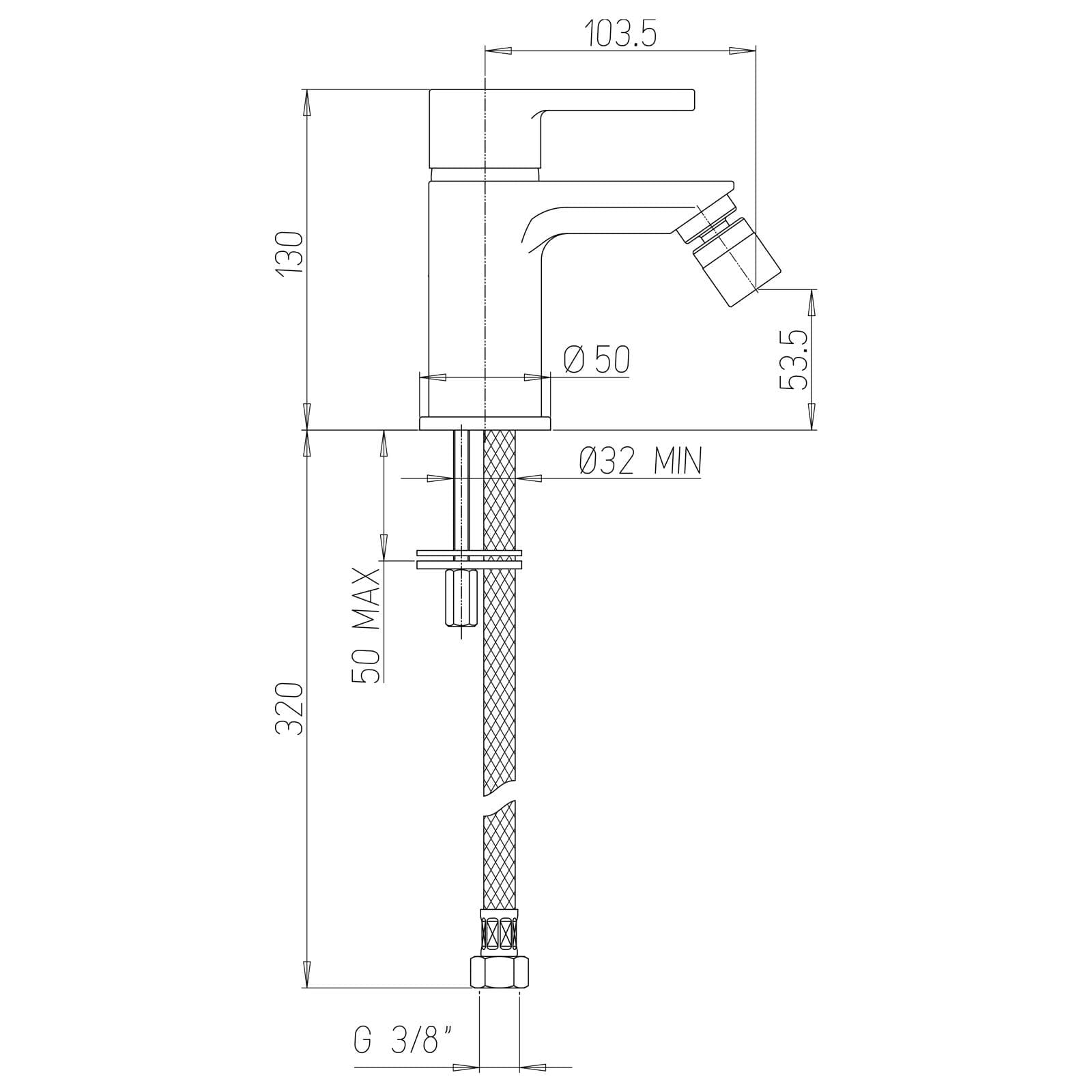 Coppia di miscelatori Jacuzzi - Rubinetteria Flag bidet e lavabo per piletta click clack