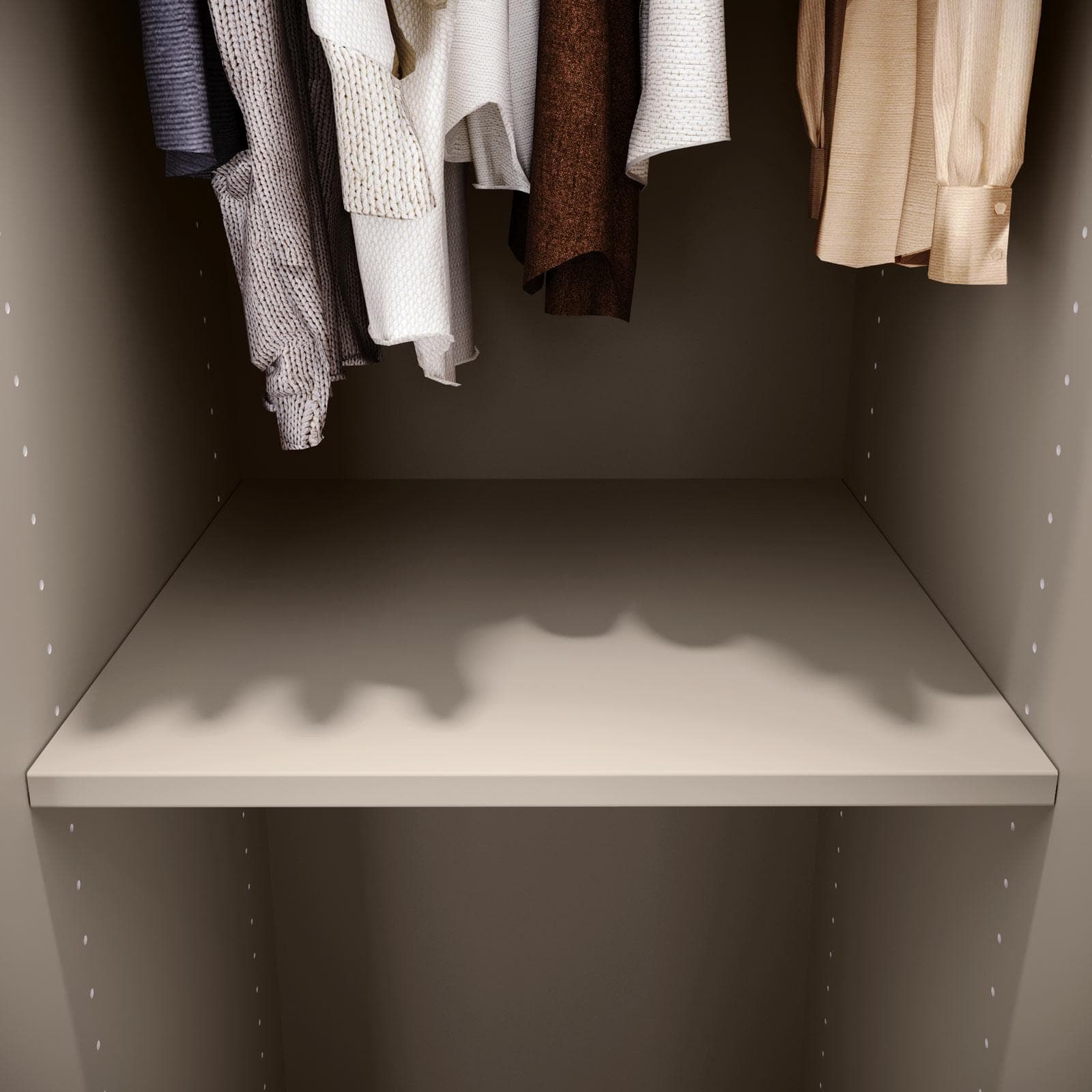 Coppia di ripiani cashmere per armadio da 50 cm - Ventur