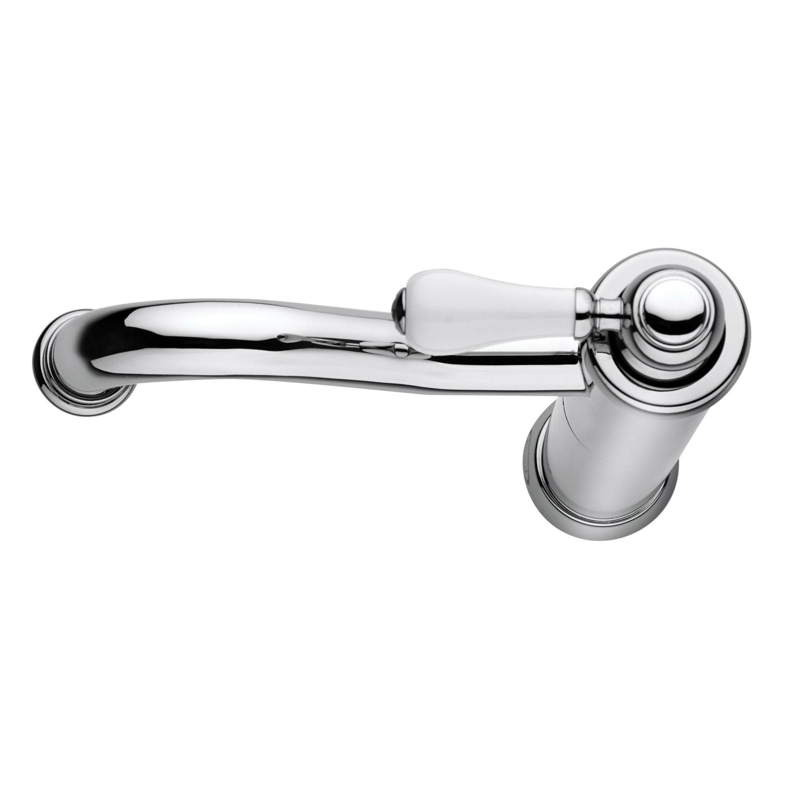 Coppia miscelatori lavabo e bidet BRERA di Jacuzzi - Rubinetteria per piletta click clack ottone cromo e ceramica bianca