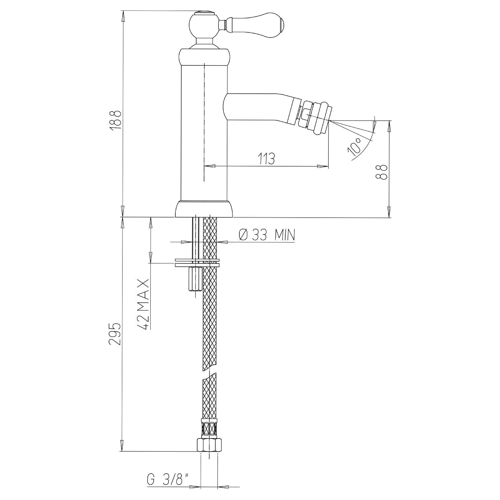 Coppia miscelatori lavabo e bidet BRERA di Jacuzzi - Rubinetteria per piletta click clack ottone cromo e ceramica bianca