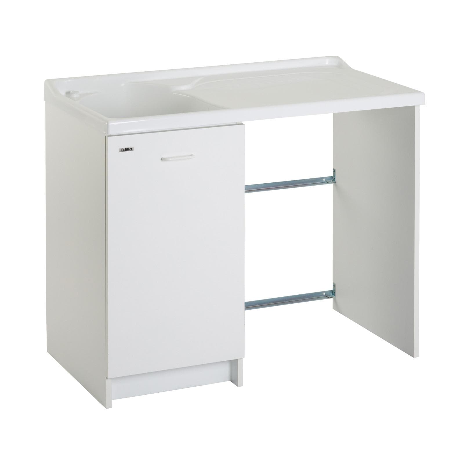 Coprilavatrice destro con lavatoio asse termoplastico linea Edilla 109x60x89h cm Montegrappa