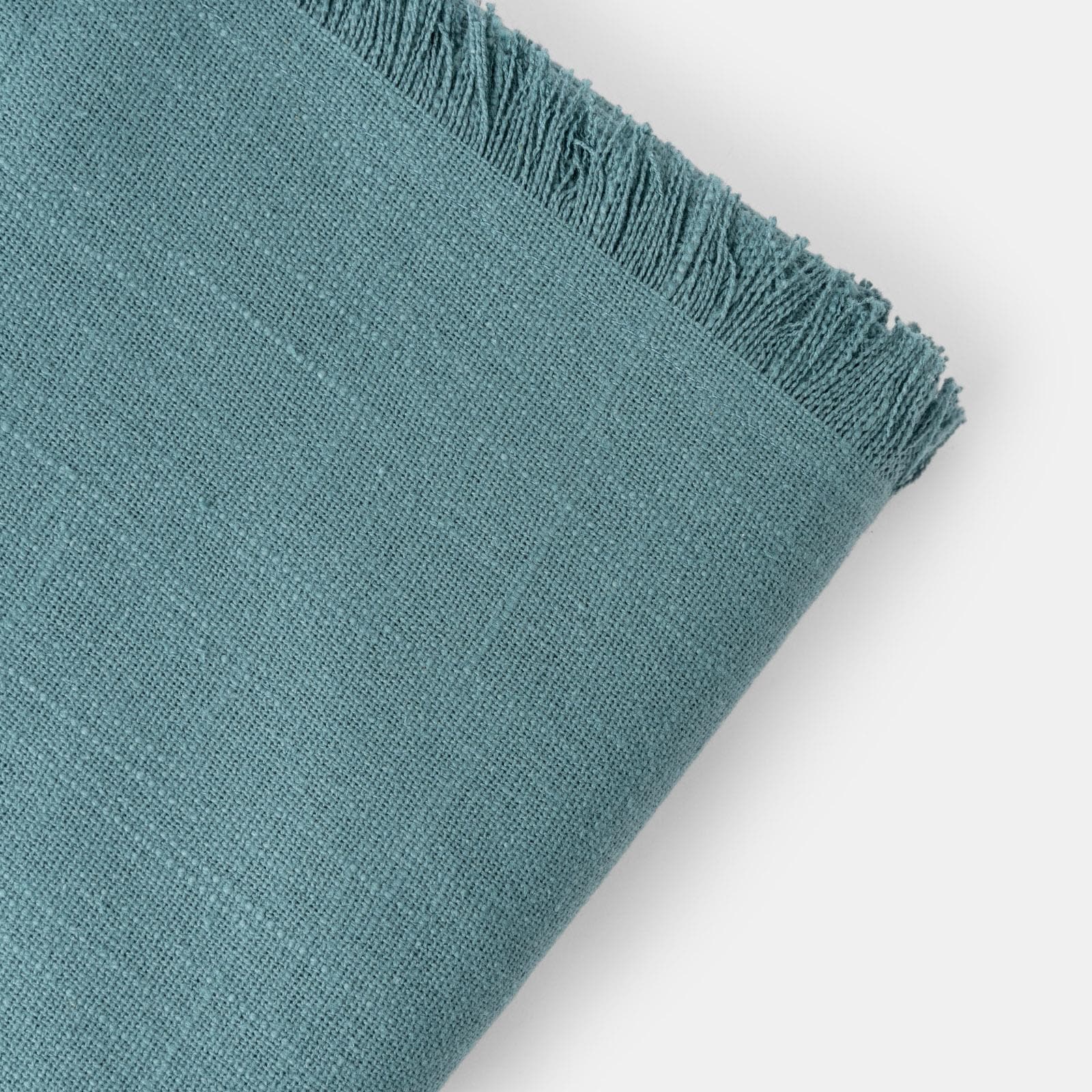 Copriletto 130x170 cm in tessuto blu con frange