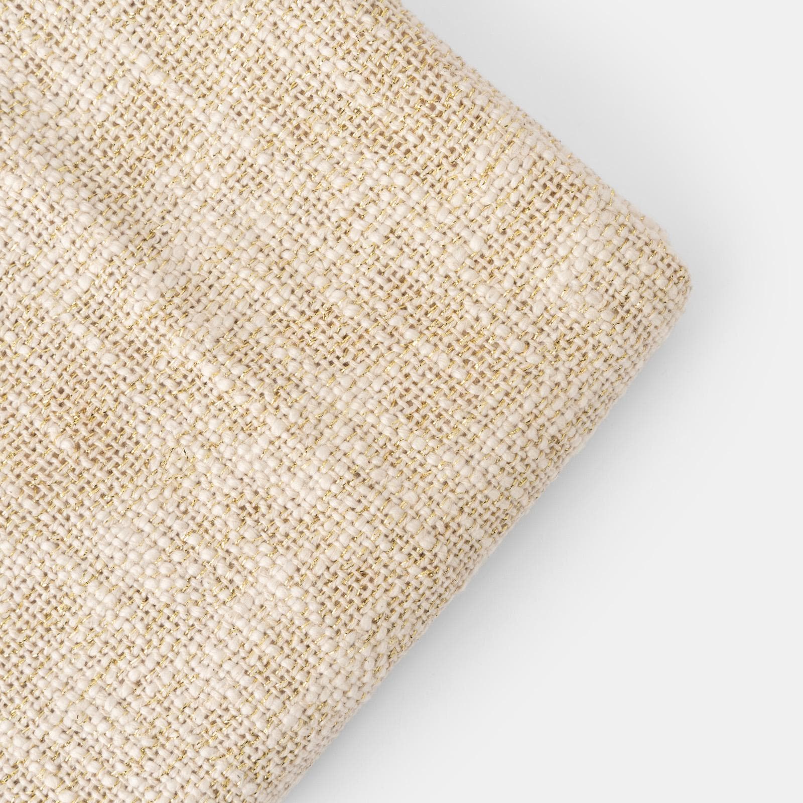 Copriletto 130x170 cm in tessuto in maglia naturale