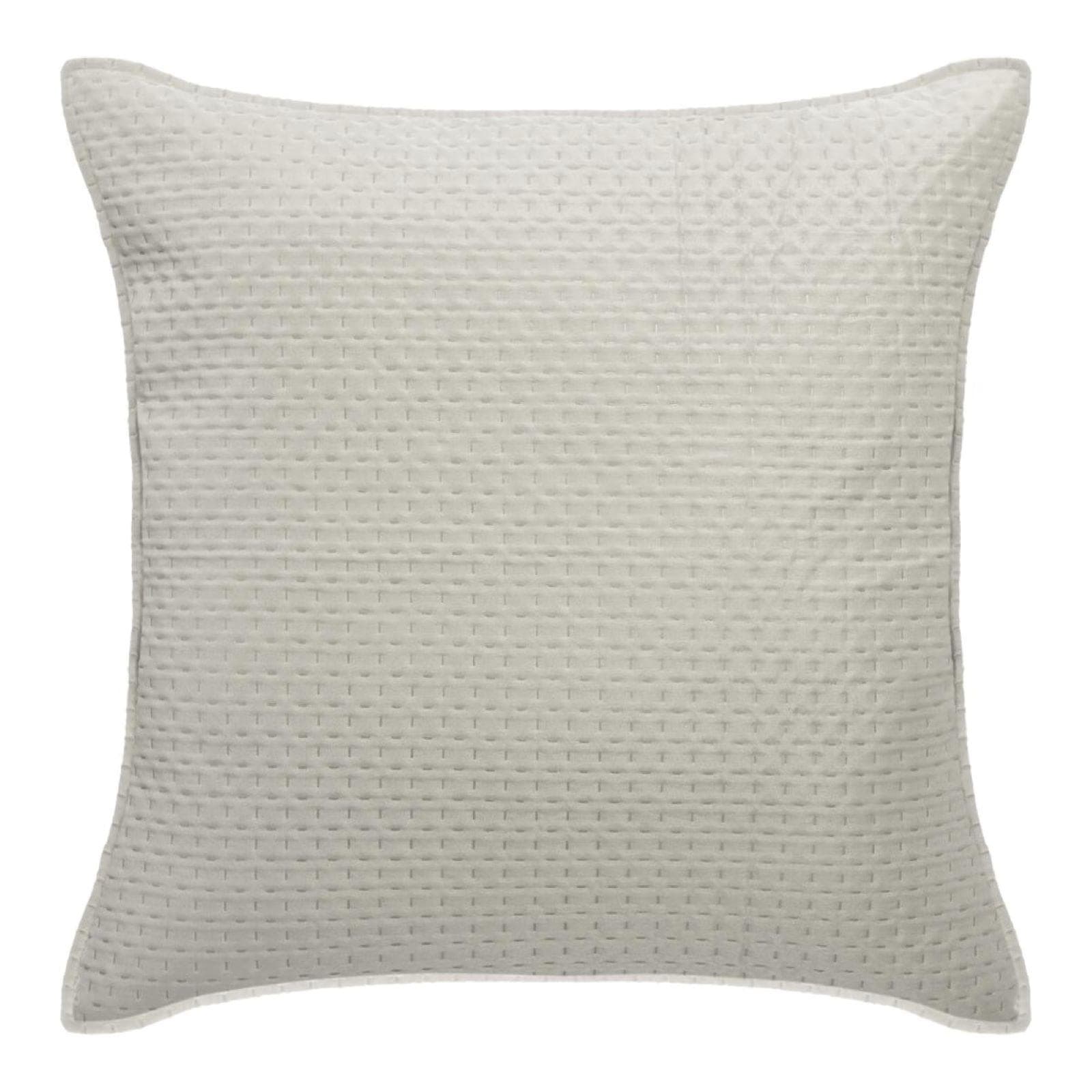 Copriletto 240x260 cm in tessuto trapuntato bianco con 2 federe - Aurelia