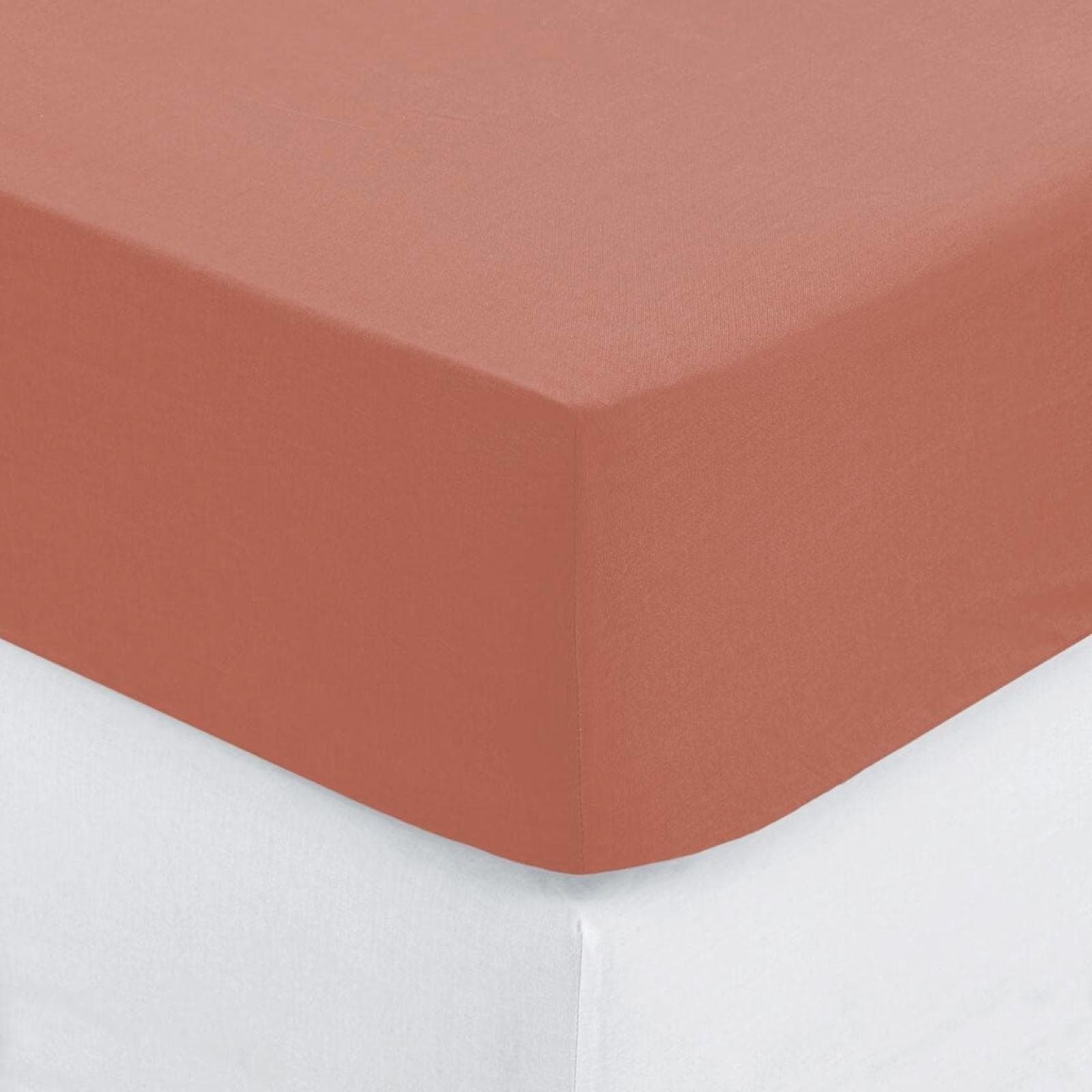Coprimaterasso 90x190 cm in cotone rosa con angoli ed elastici - Bellini