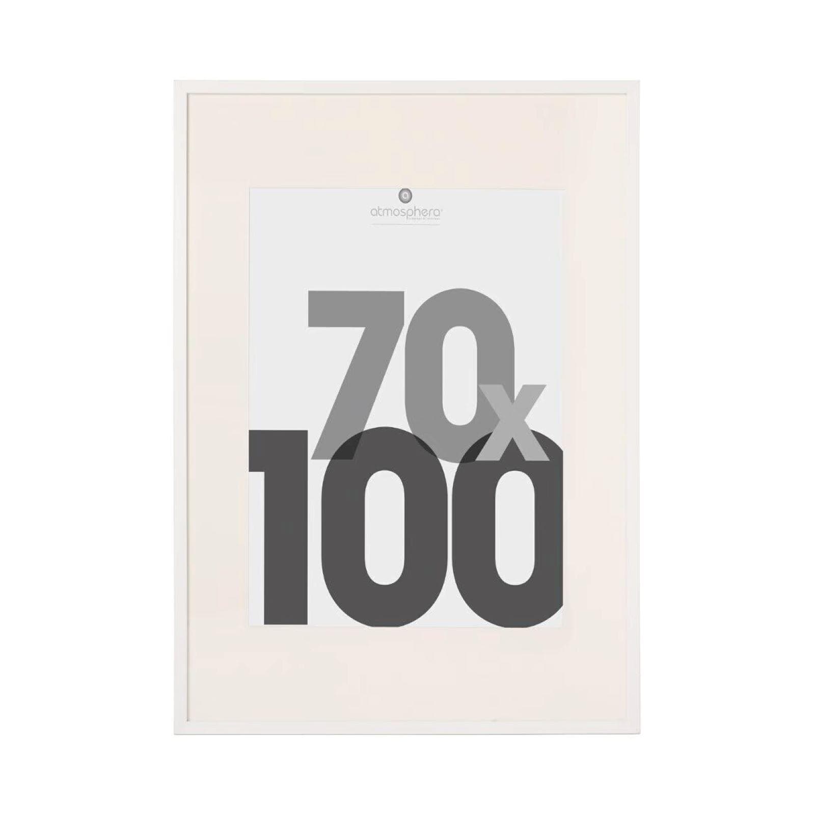 Cornice per foto 100x70 cm reversibile bianco - Talirha