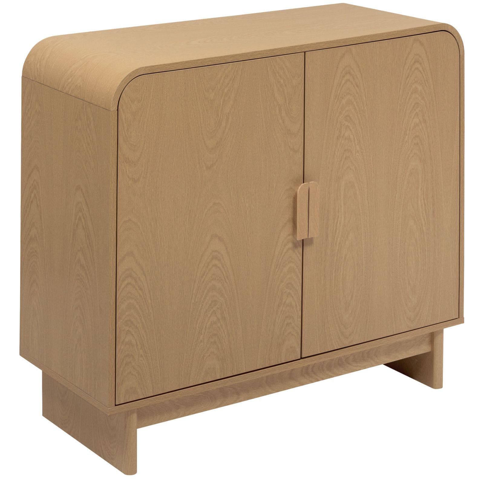 Credenza 100x85h cm in legno effetto betulla con 2 ante - Vicentina
