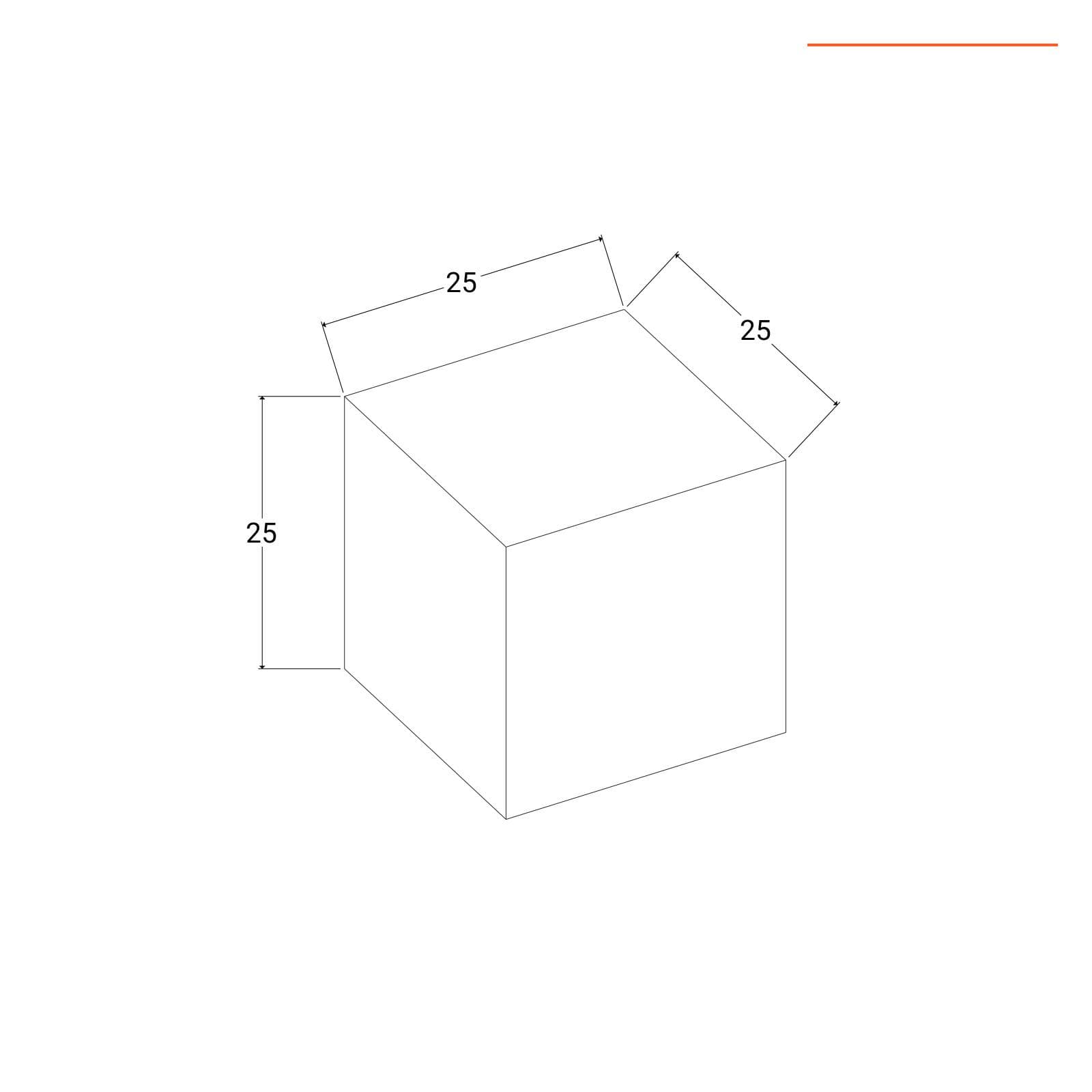 Cubo multiuso da interno 25 h cm in polietilene rosso fragola - Kubbot