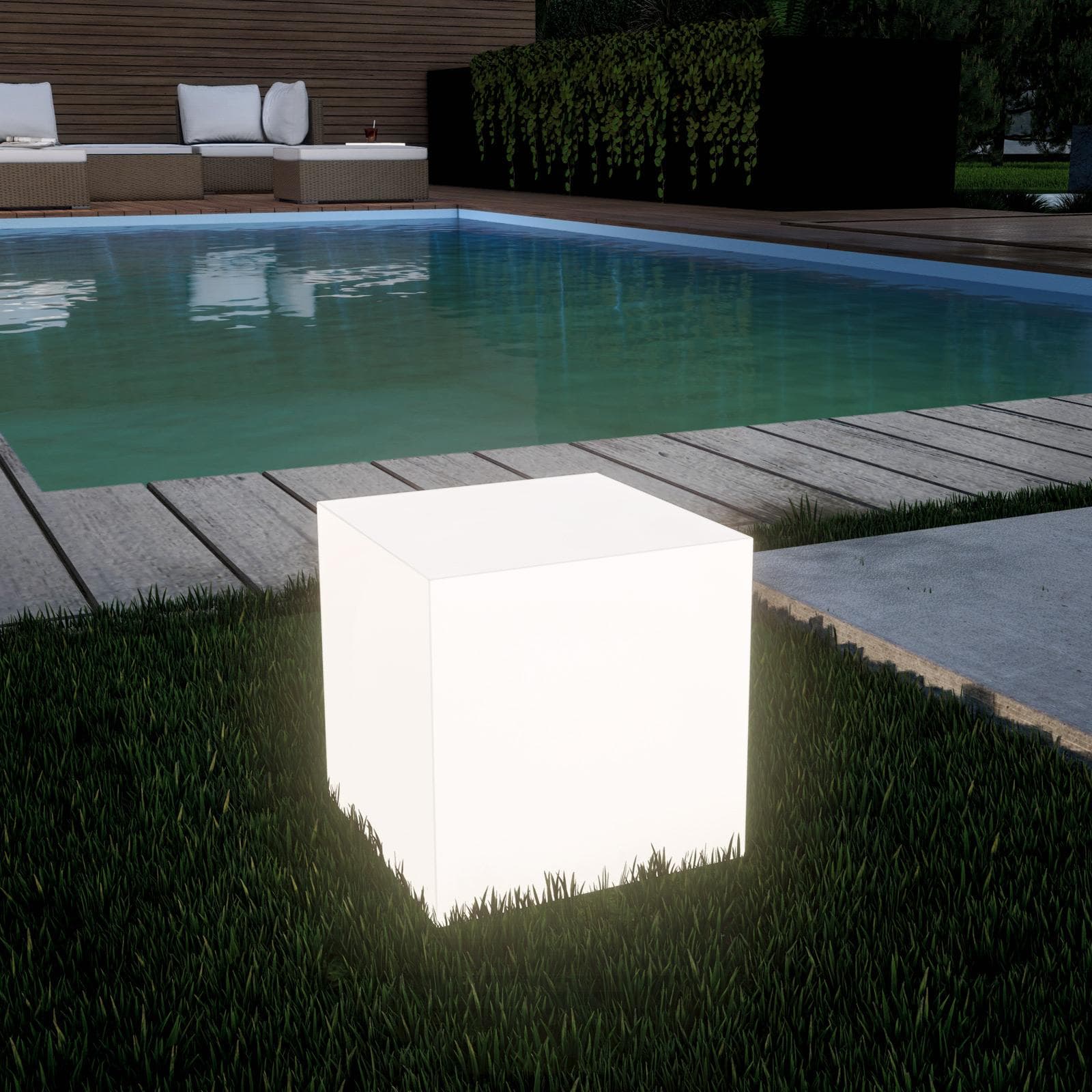 Cubo luminoso multiuso per esterni 25h cm - Kubbot