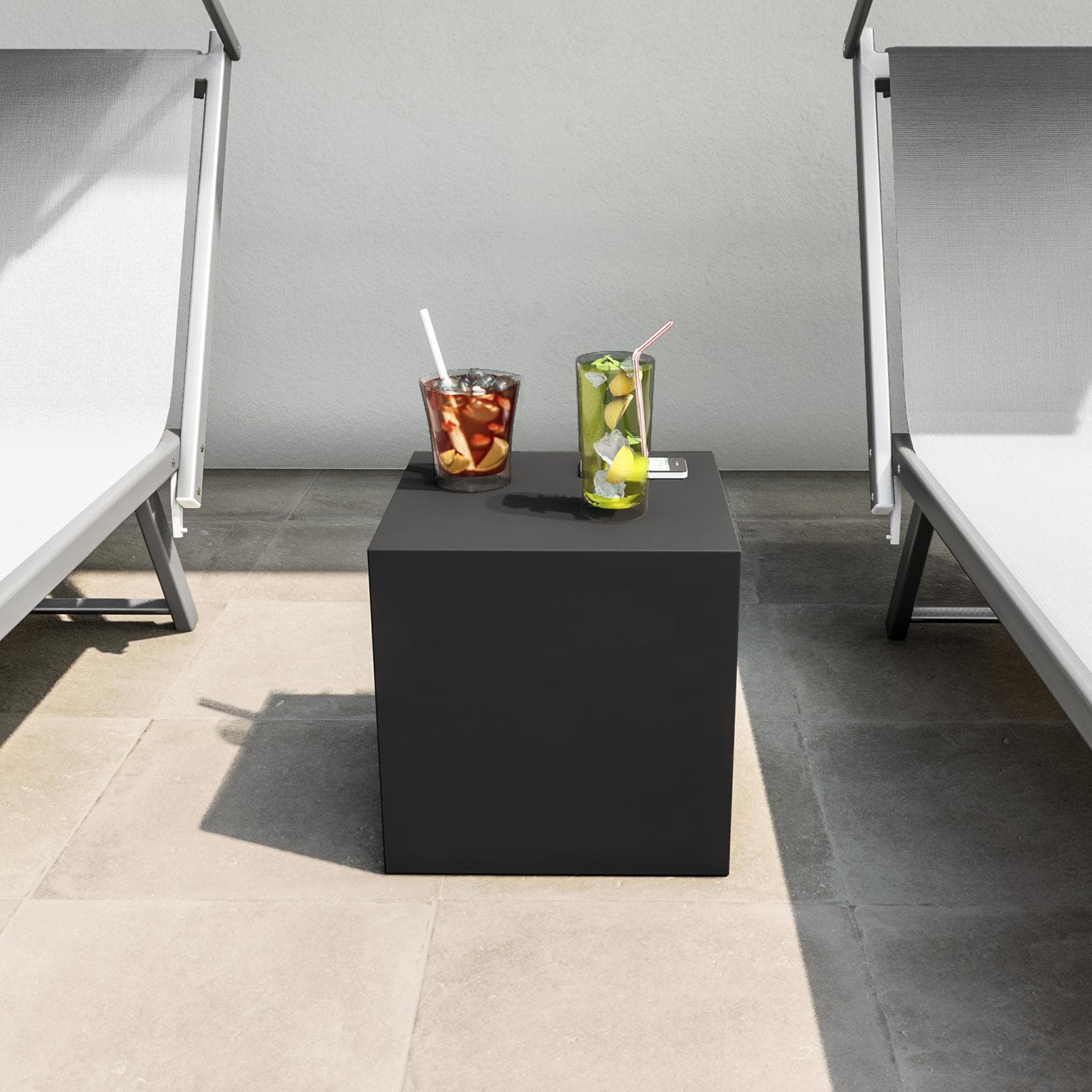 Cubo multiuso per esterni 35 h cm in polietilene grafite - Kubbot