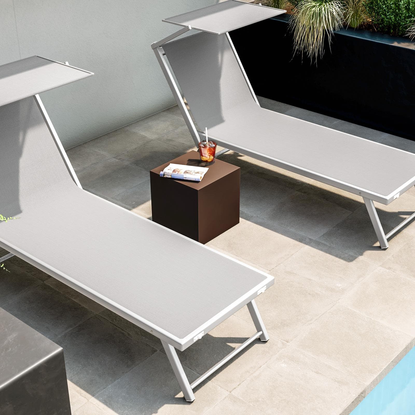 Cubo multiuso per esterni 35 h cm in polietilene bronzo - Kubbot