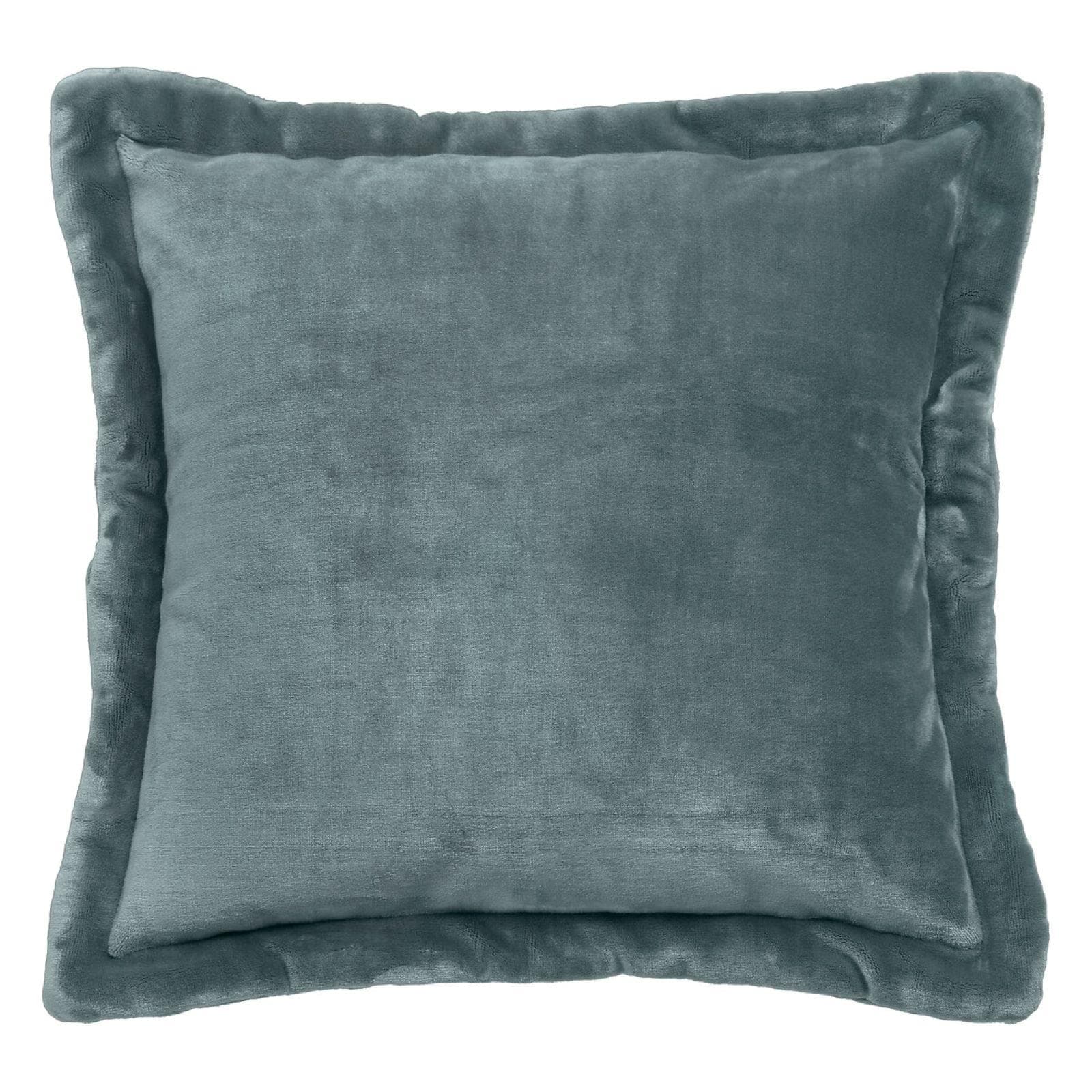 Cuscino 45x45 cm sfoderabile in velluto blu chiaro - Coccoloso