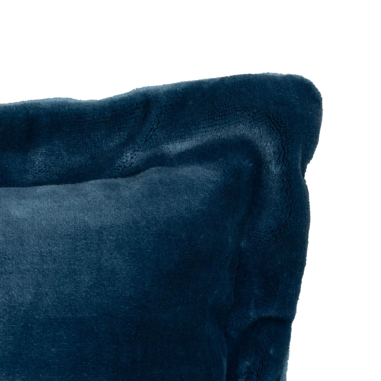Cuscino 58x38 cm sfoderabile in velluto petrolio - Coccoloso