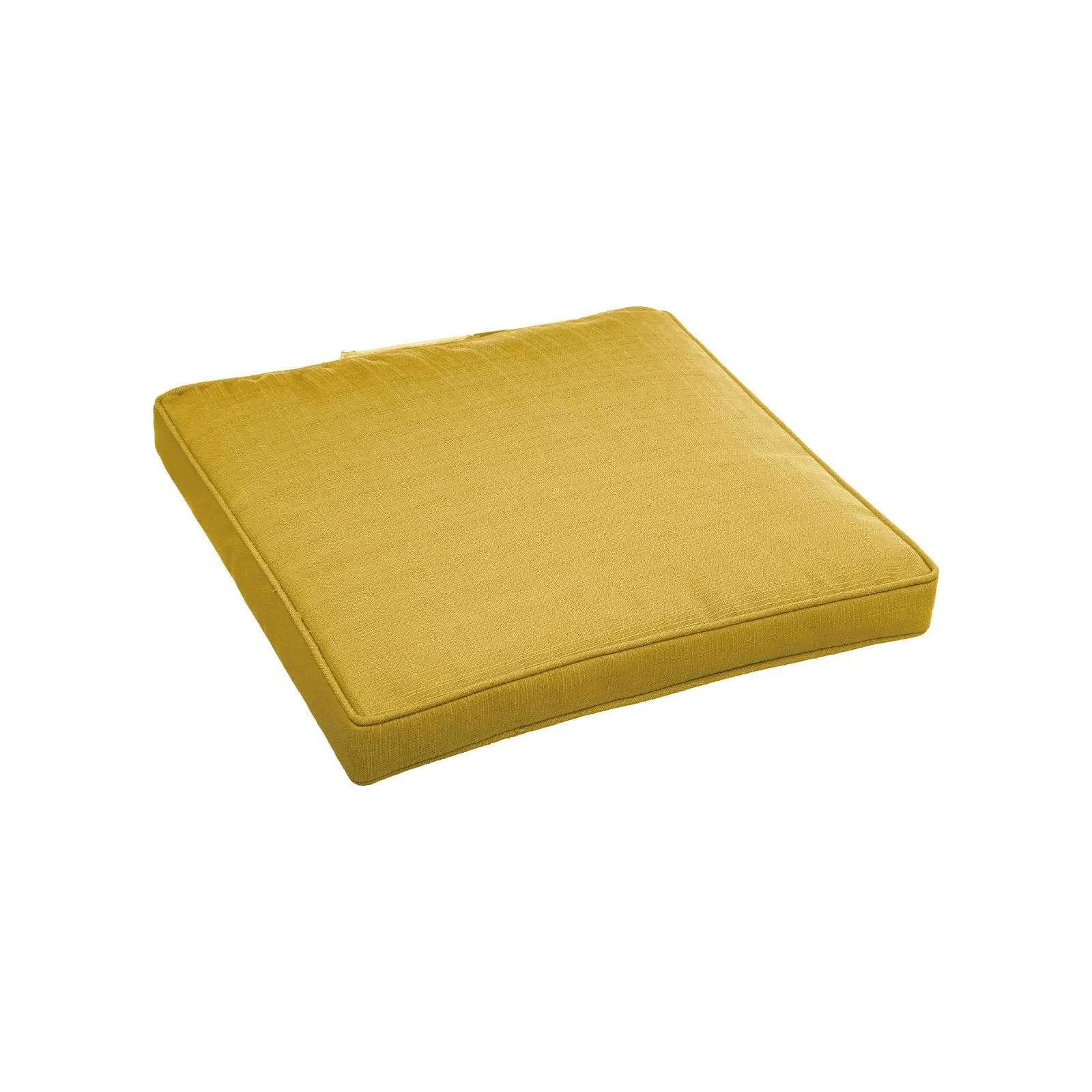 Cuscino con velcro per sedia 40x40 cm in poliestere senape - Bangkok