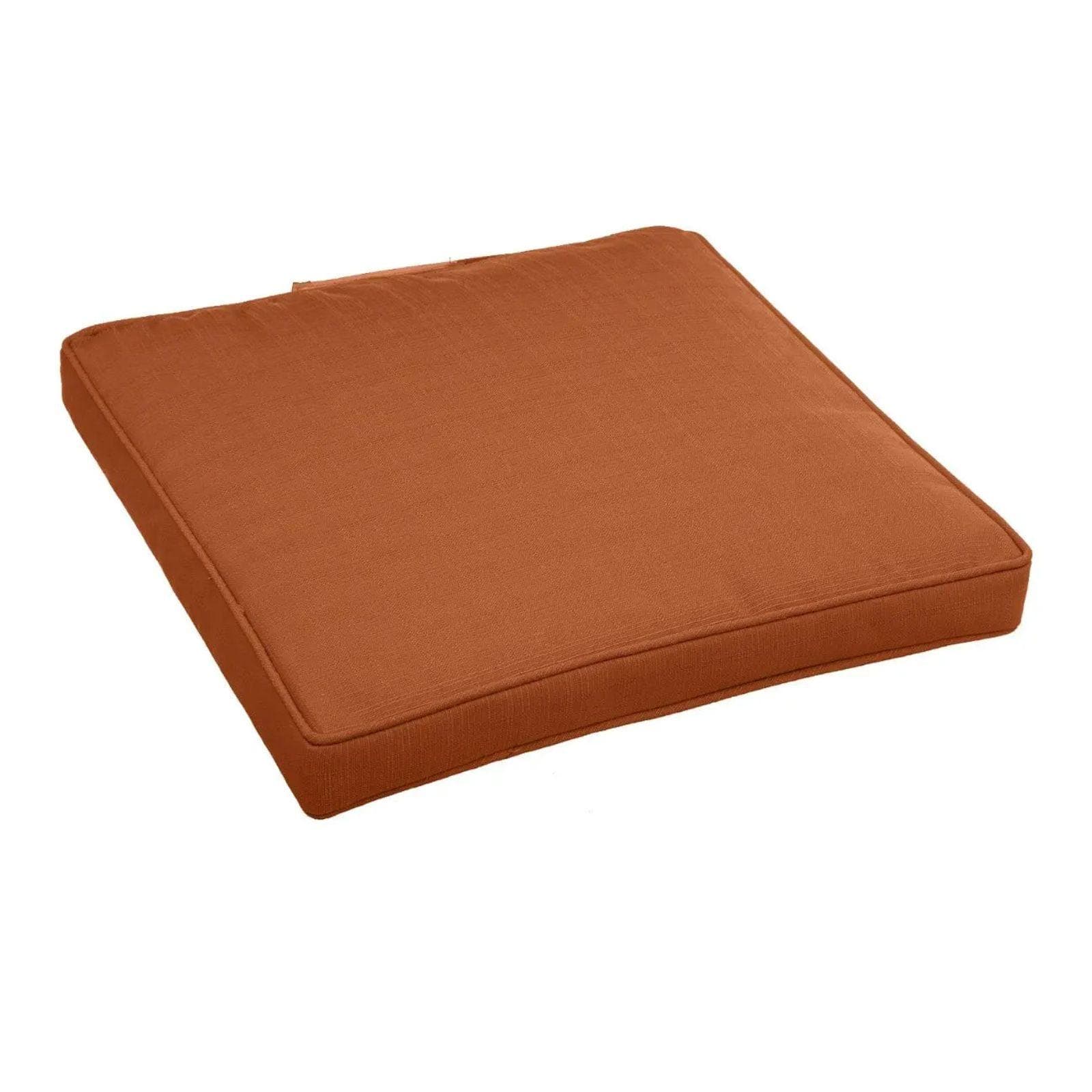 Cuscino con velcro per sedia 40x40 cm in poliestere terracotta - Bangkok