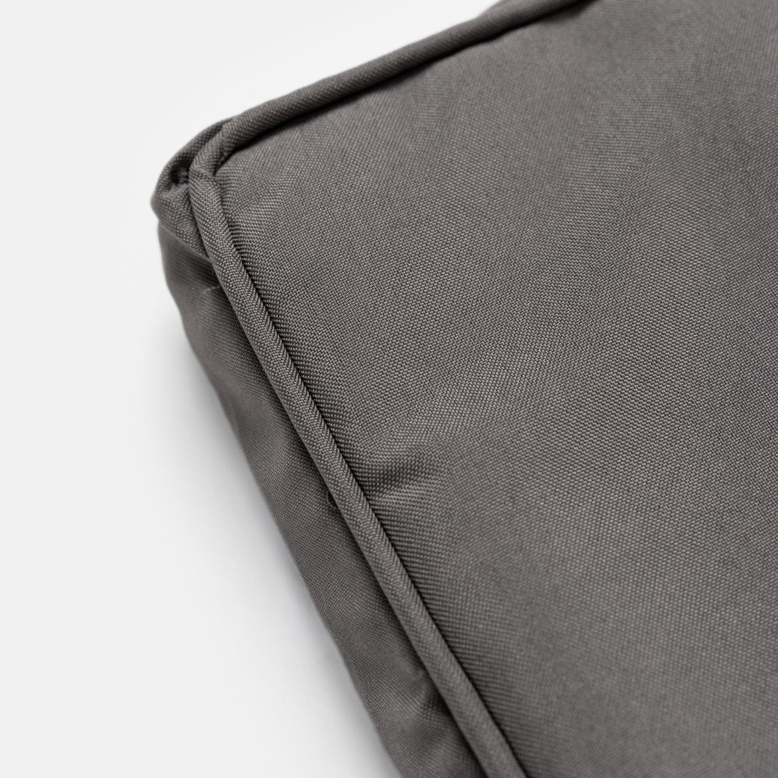 Cuscino da esterno 40x40 cm per sedia con velcro in poliestere idrorepellente antracite - Bangkok
