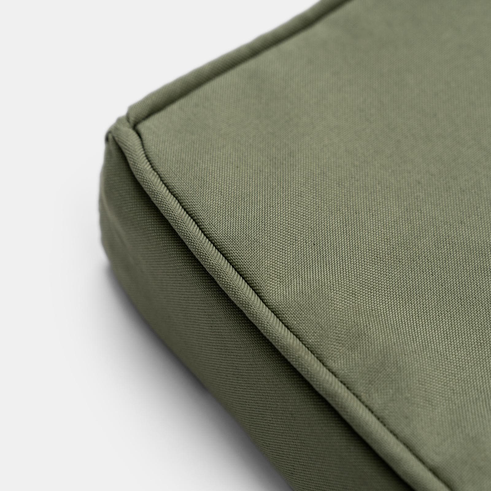 Cuscino da esterno 40x40 cm per sedia con velcro in poliestere idrorepellente verde - Bangkok
