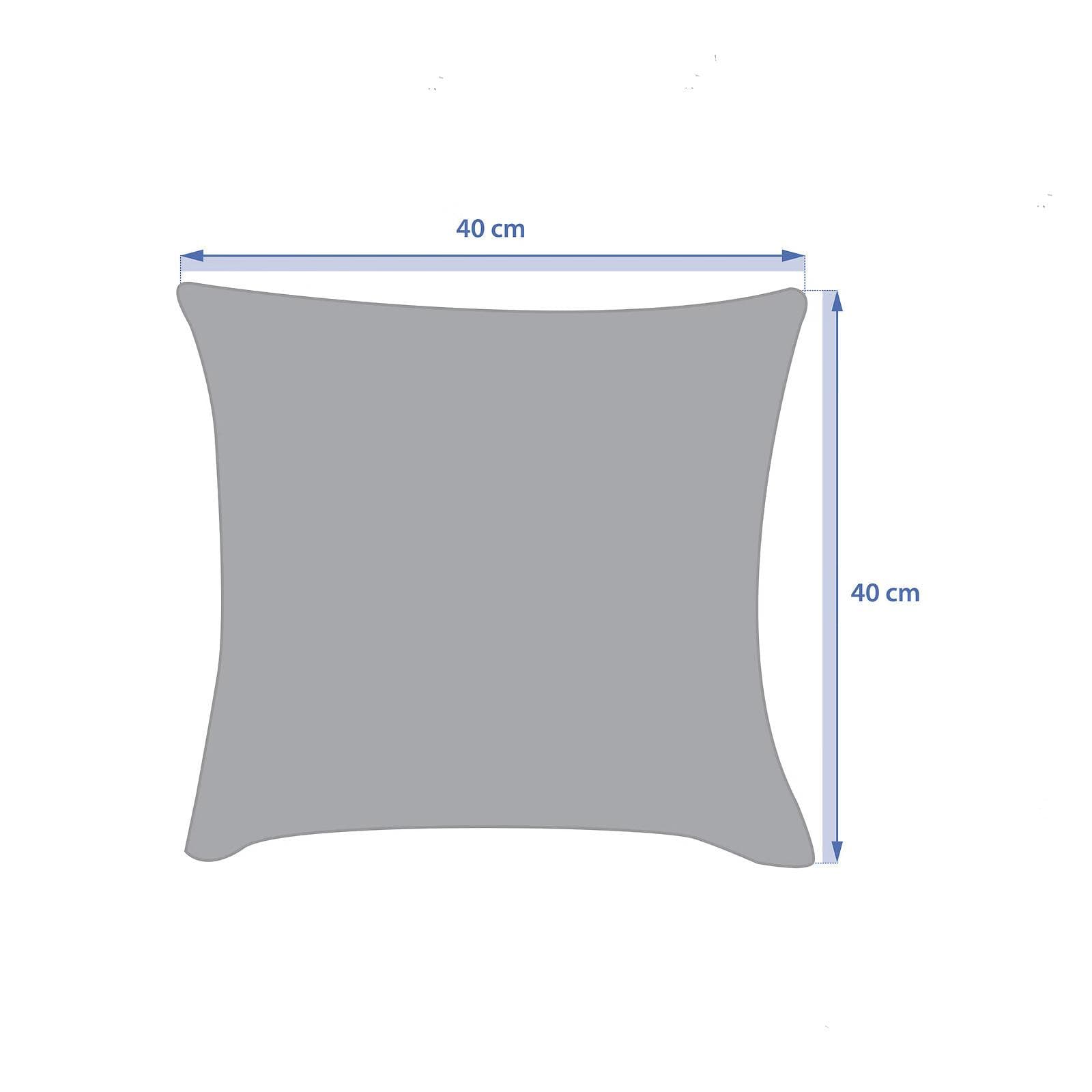 Cuscino decorativo da esterno 40x40 cm in poliestere idrorepellente bianco con stampa tigre - Pigmentia