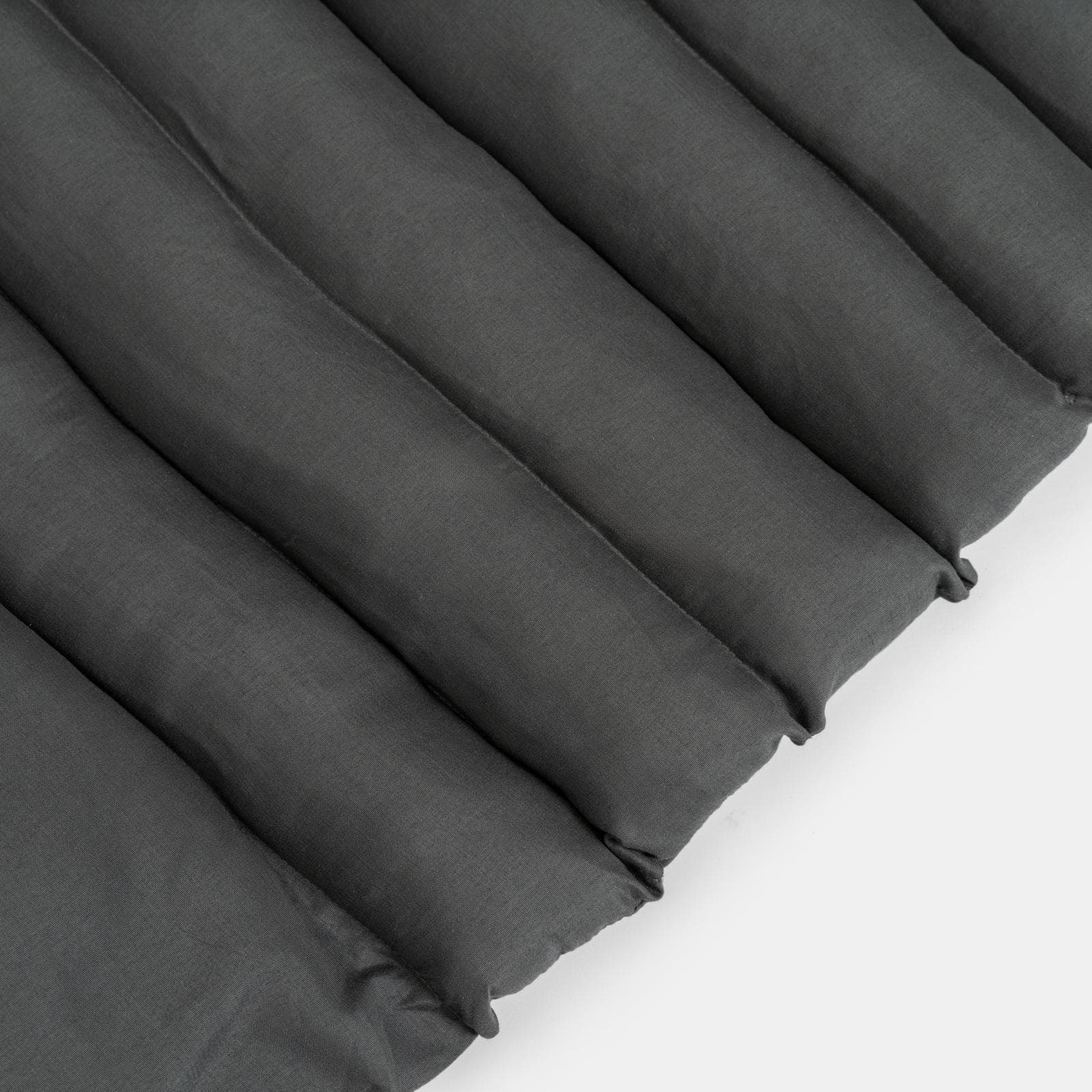 Cuscino imbottito avvolgibile per lettino prendisole 180x60 cm in poliestere antracite - Maurilio