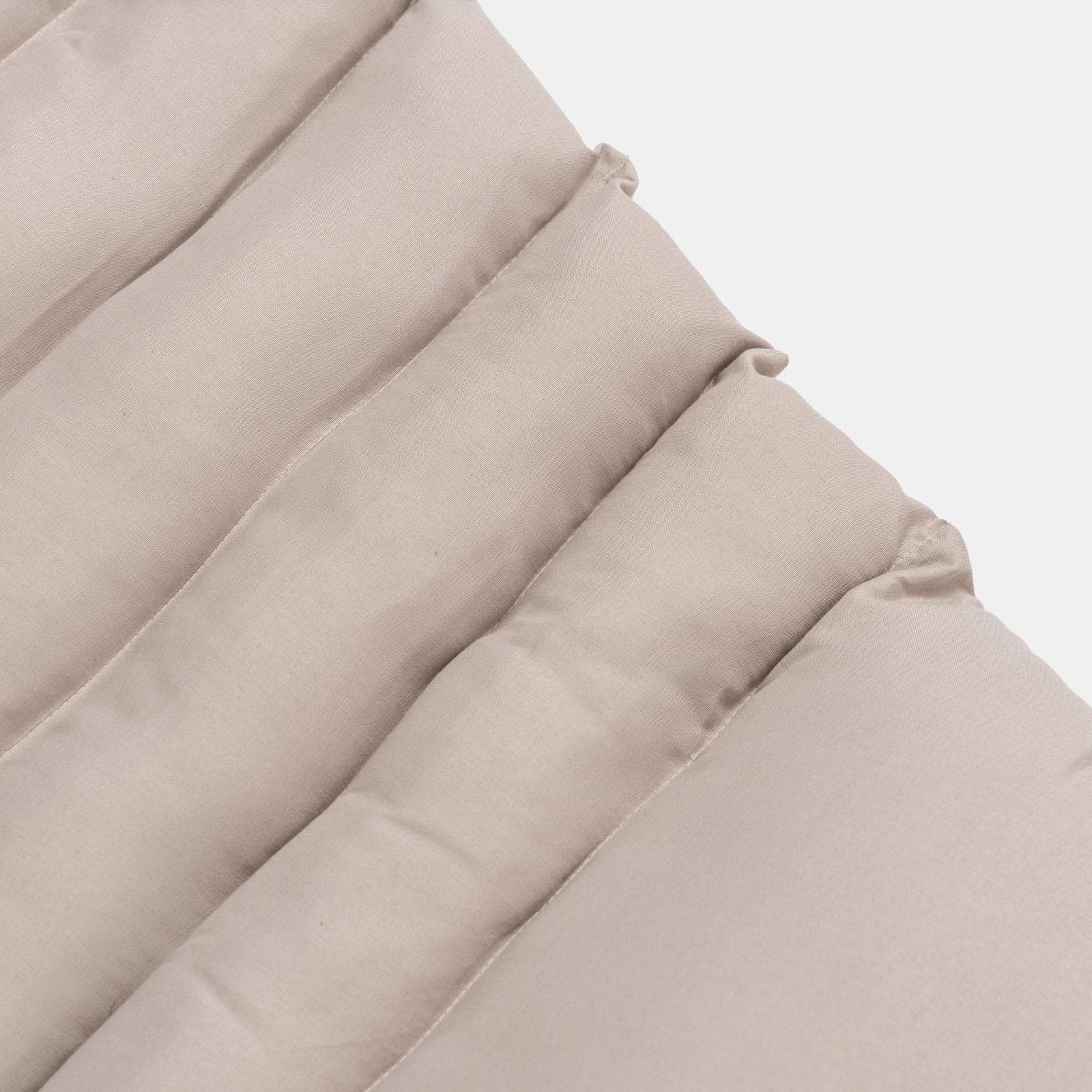 Cuscino imbottito avvolgibile per lettino prendisole 180x60 cm in poliestere tortora - Maurilio