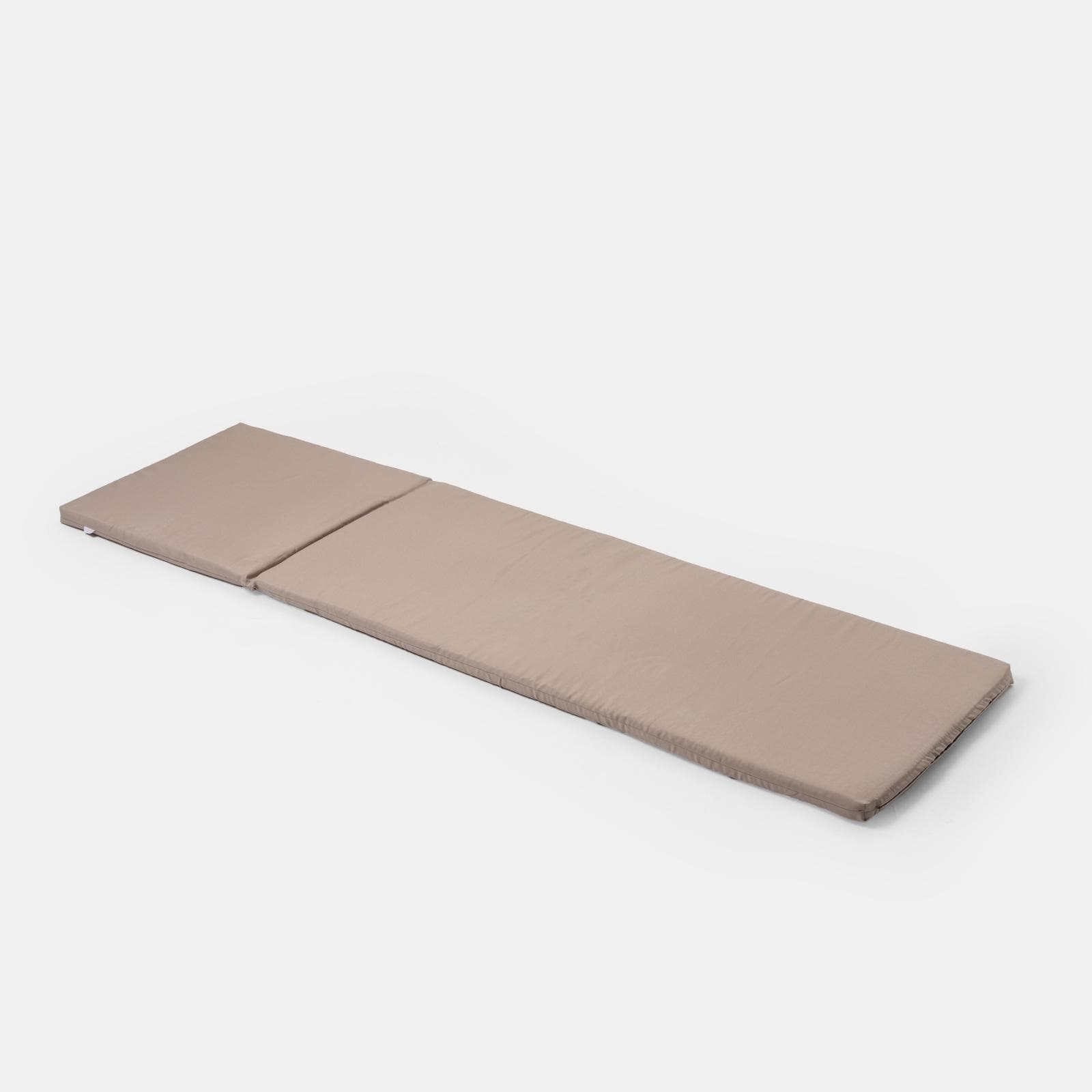 Cuscino per lettino prendisole 185x55 cm con lacci in poliestere idrorepellente tortora - Bangkok