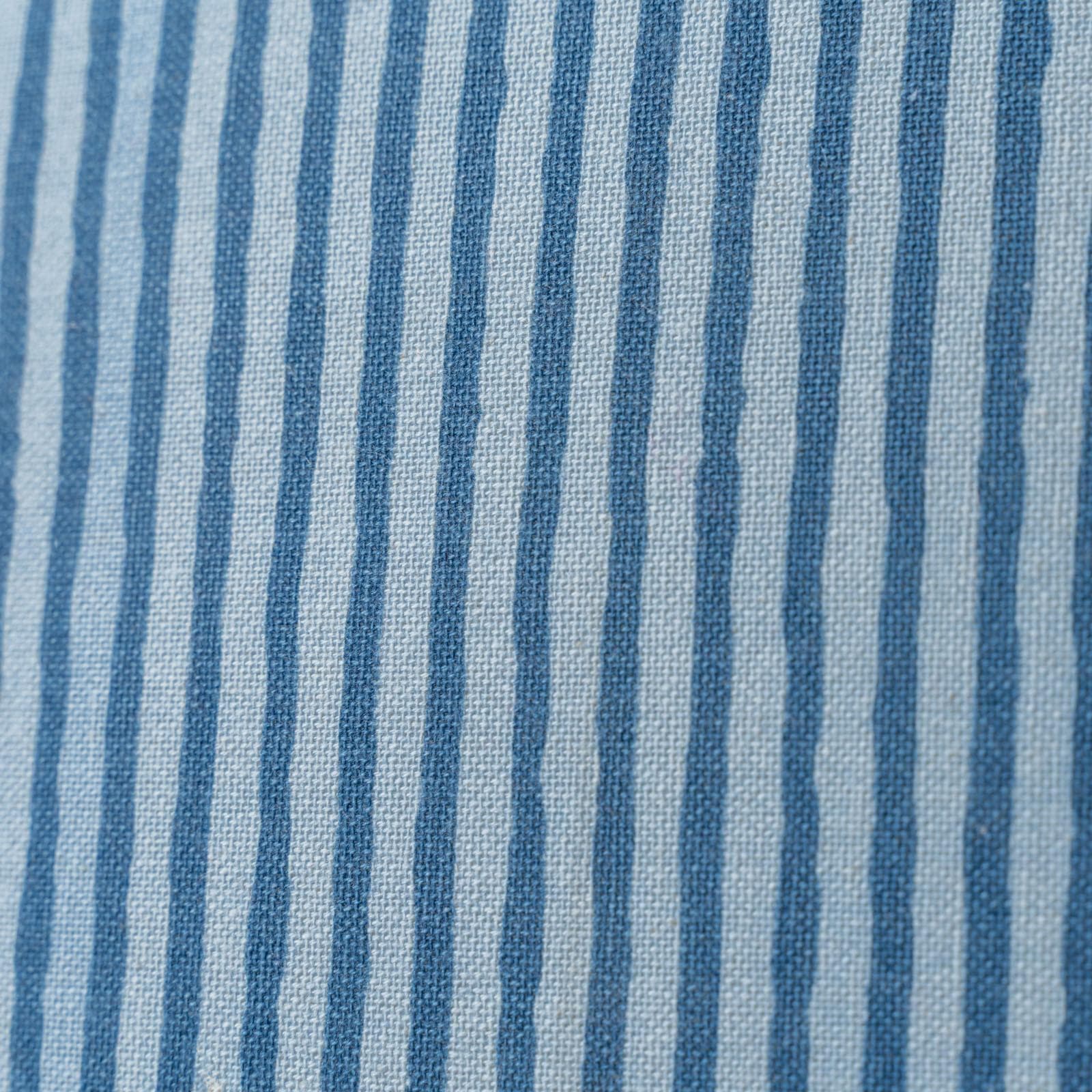 Cuscino sfoderabile 45x45 cm blu in cotone a strisce