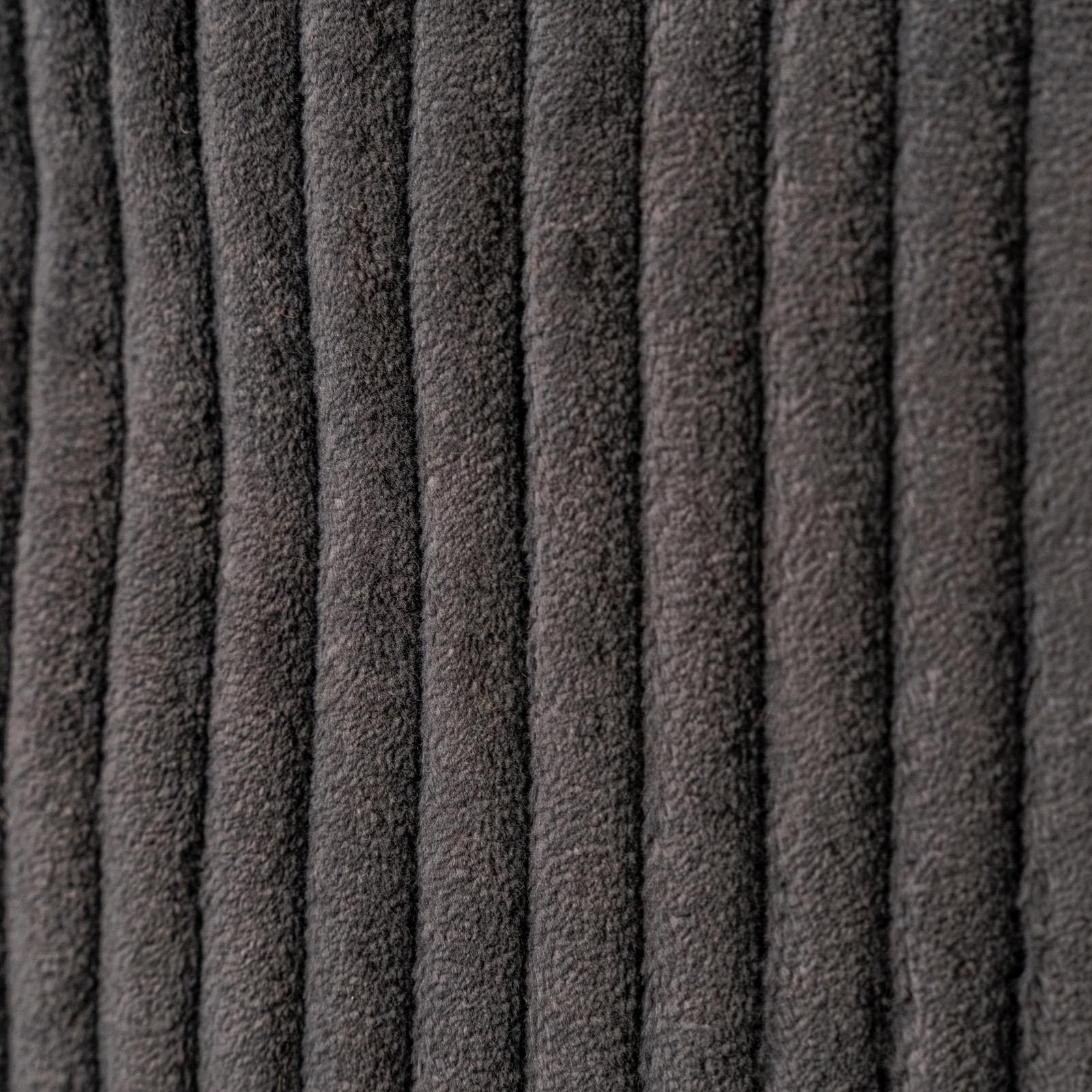 Cuscino sfoderabile 45x45 cm grigio scuro in velluto a coste