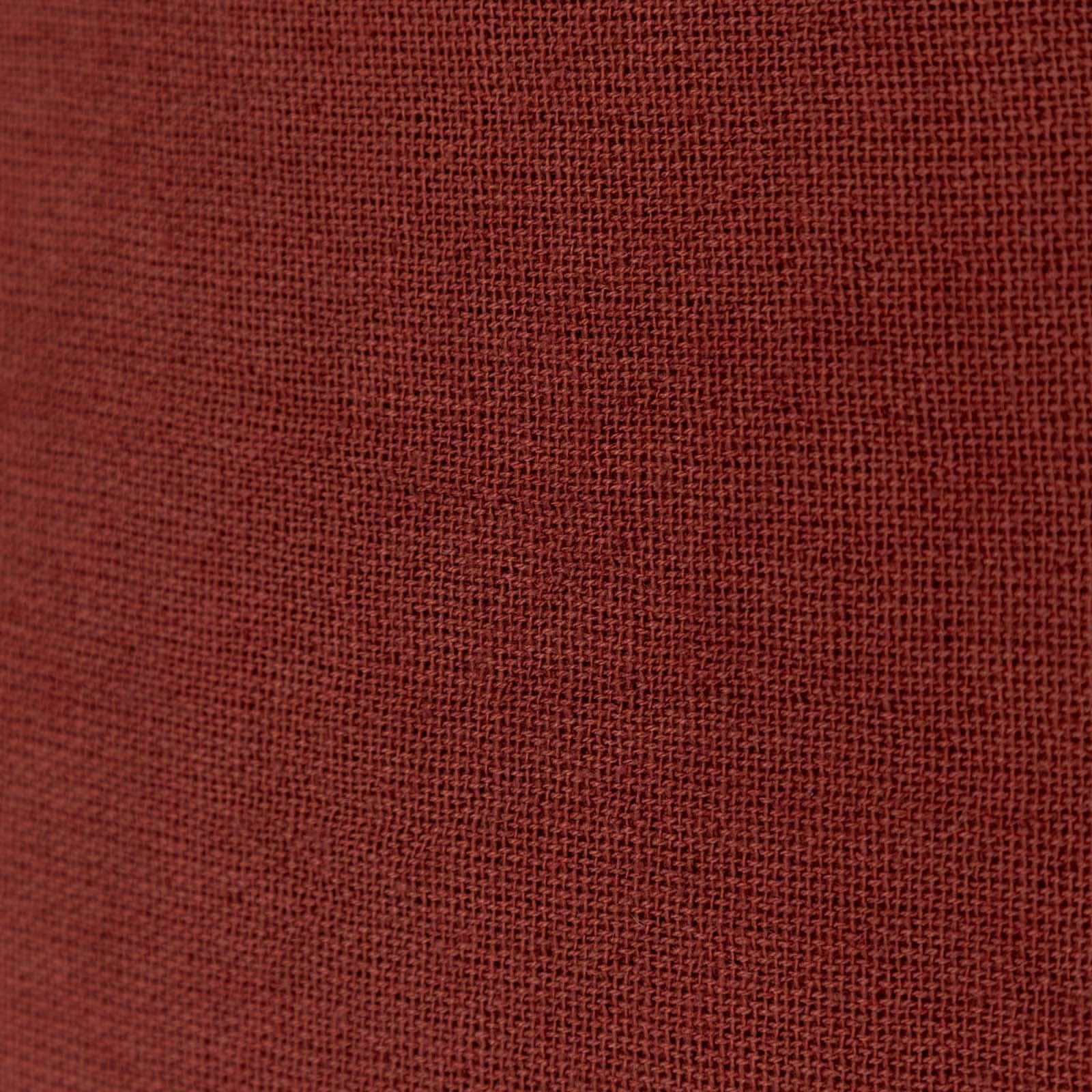 Cuscino sfoderabile 45x45 cm mattone in cotone mussolina con frange