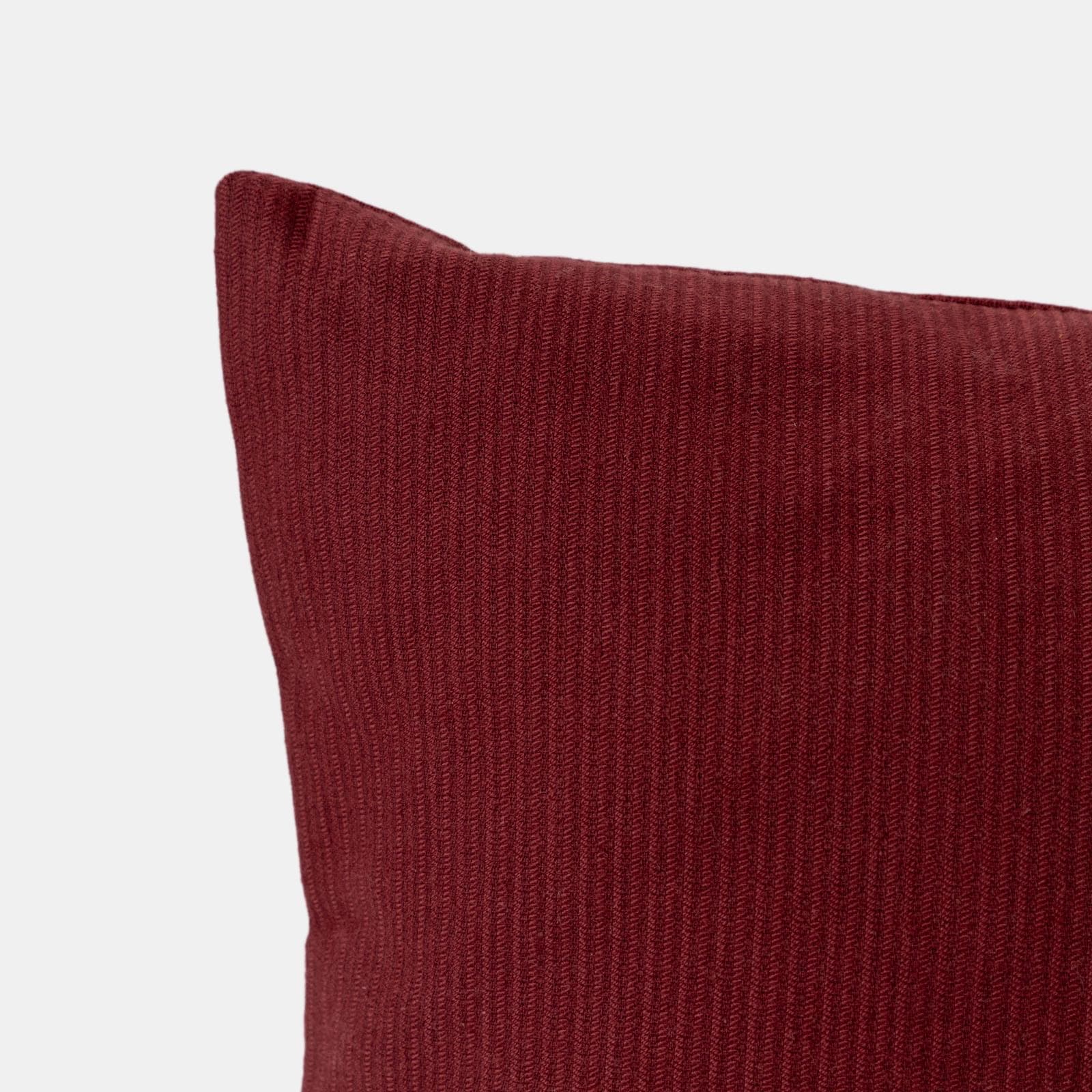 Cuscino sfoderabile 45x45 cm bordeaux in velluto a costine