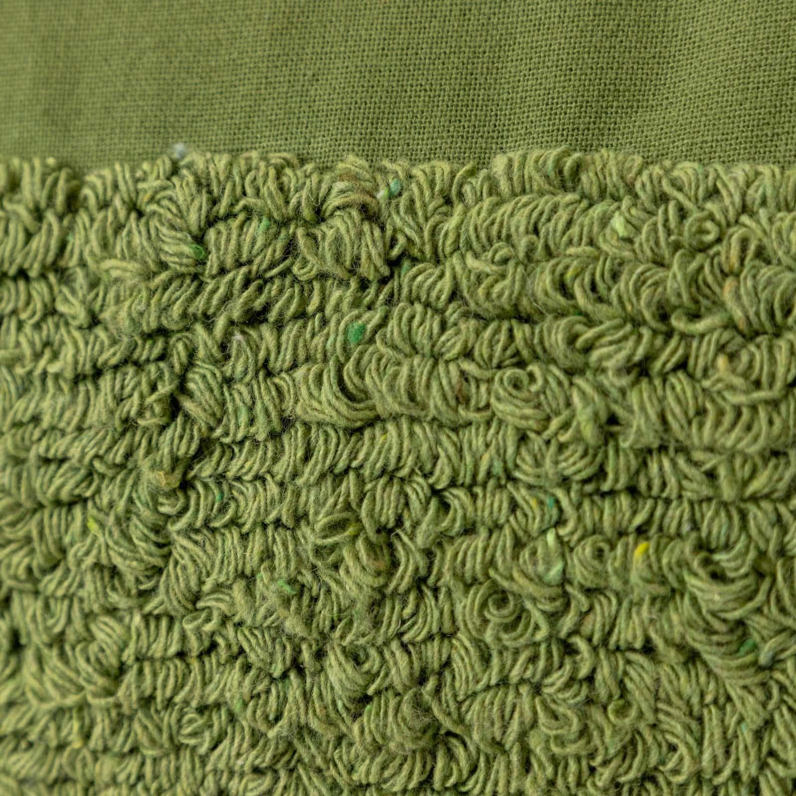 Cuscino sfoderabile 45x45 in tessuto con lavorazione verde