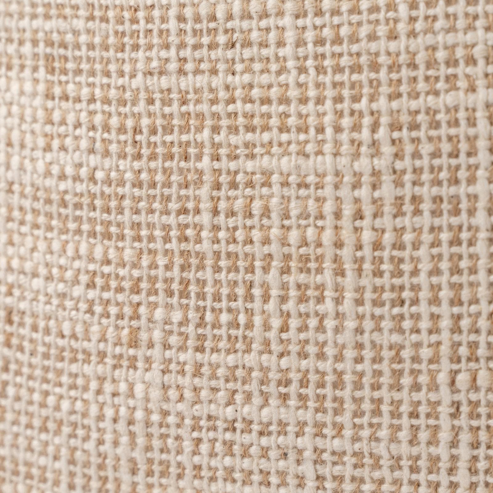 Cuscino sfoderabile 50x30 in tessuto juta con frange