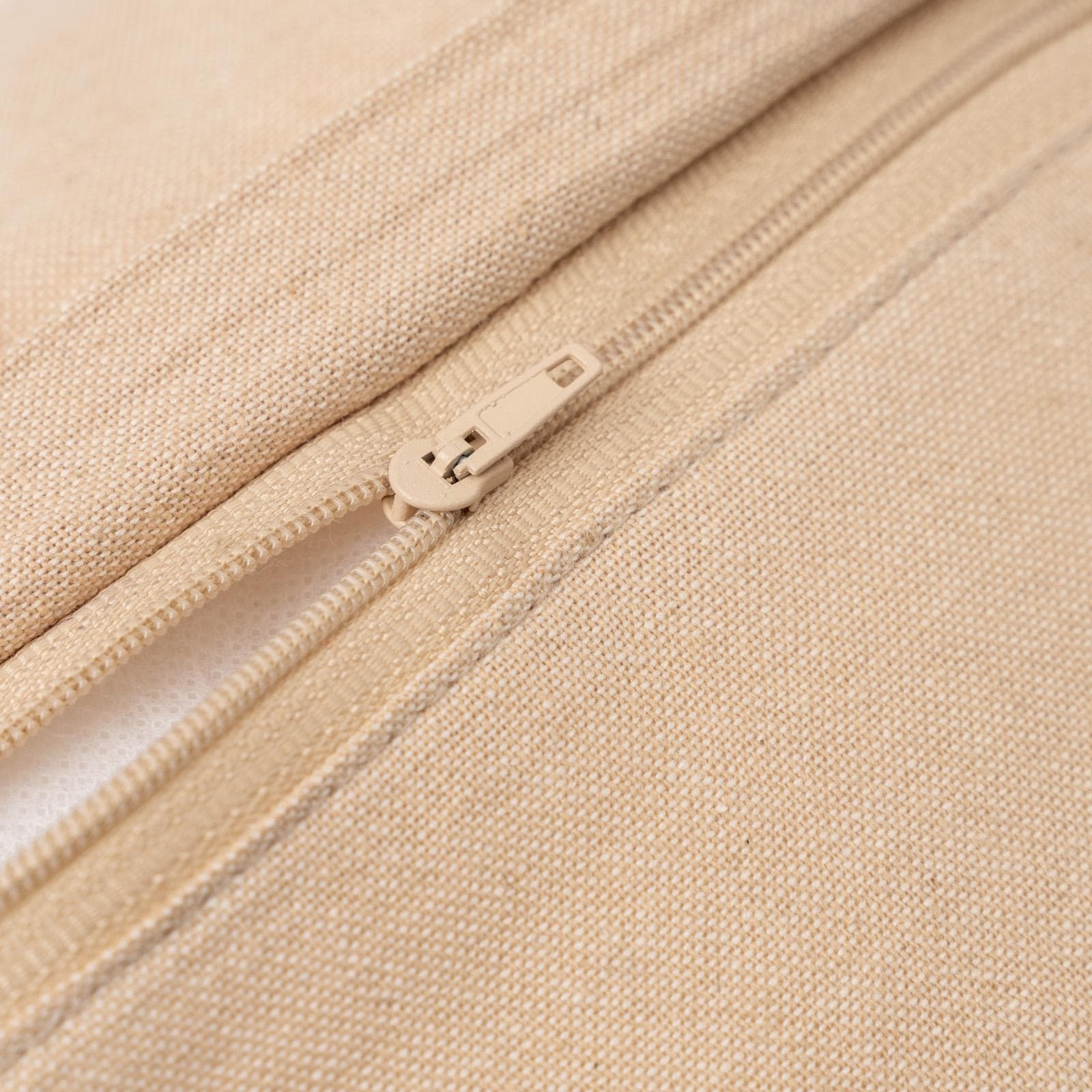 Cuscino sfoderabile 50x30 in tessuto juta con frange
