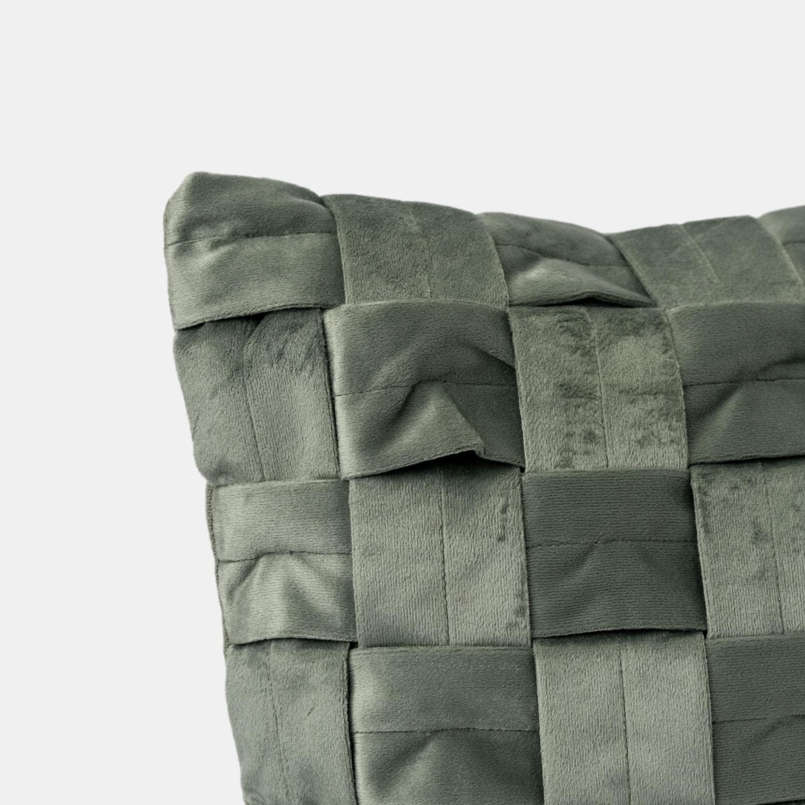Cuscino sfoderabile 60x40 cm in velluto verde