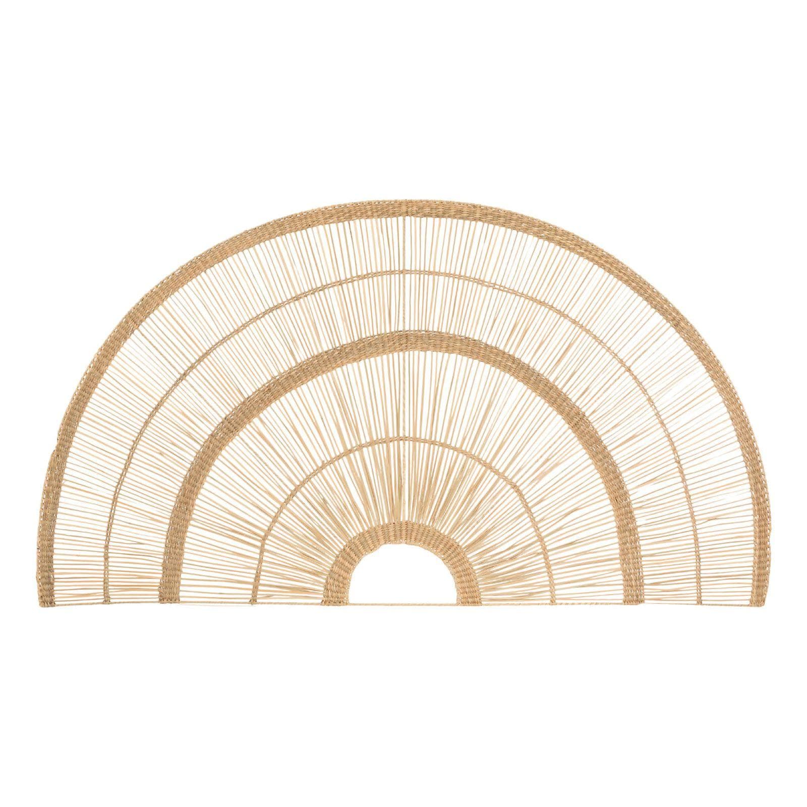 Decorazione da parete 160x90h cm in rattan naturale