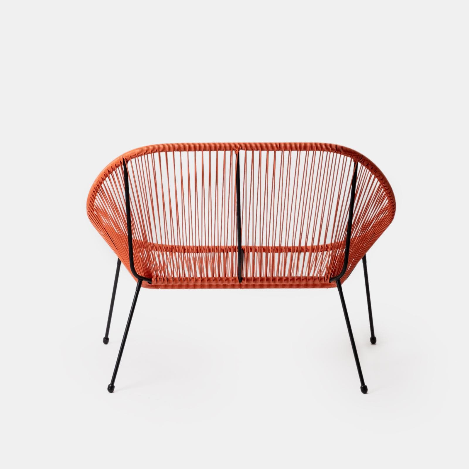 Divano da interno in corda arancione - Kalimba