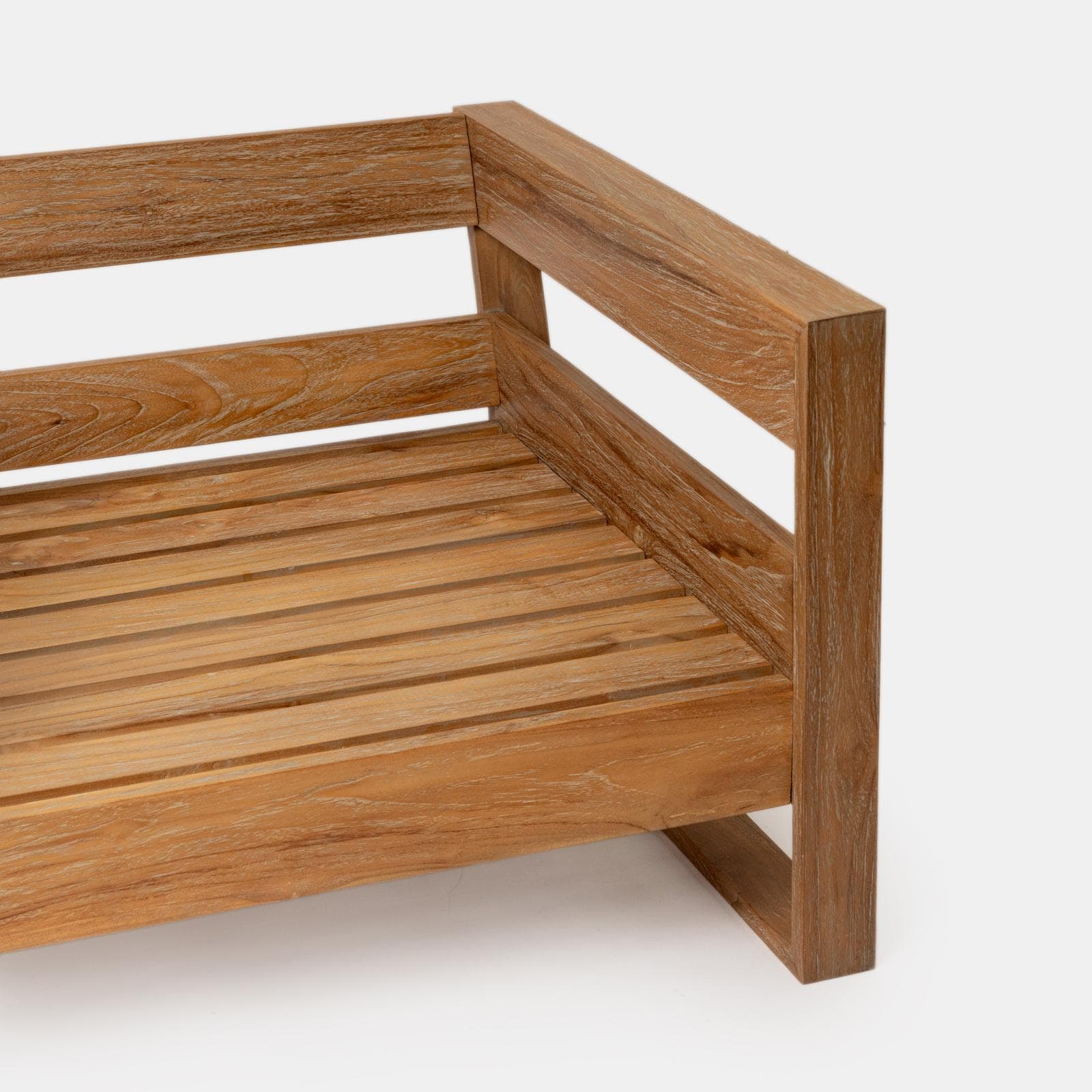 Divano letto da giardino in legno teak con cuscini - Cairo