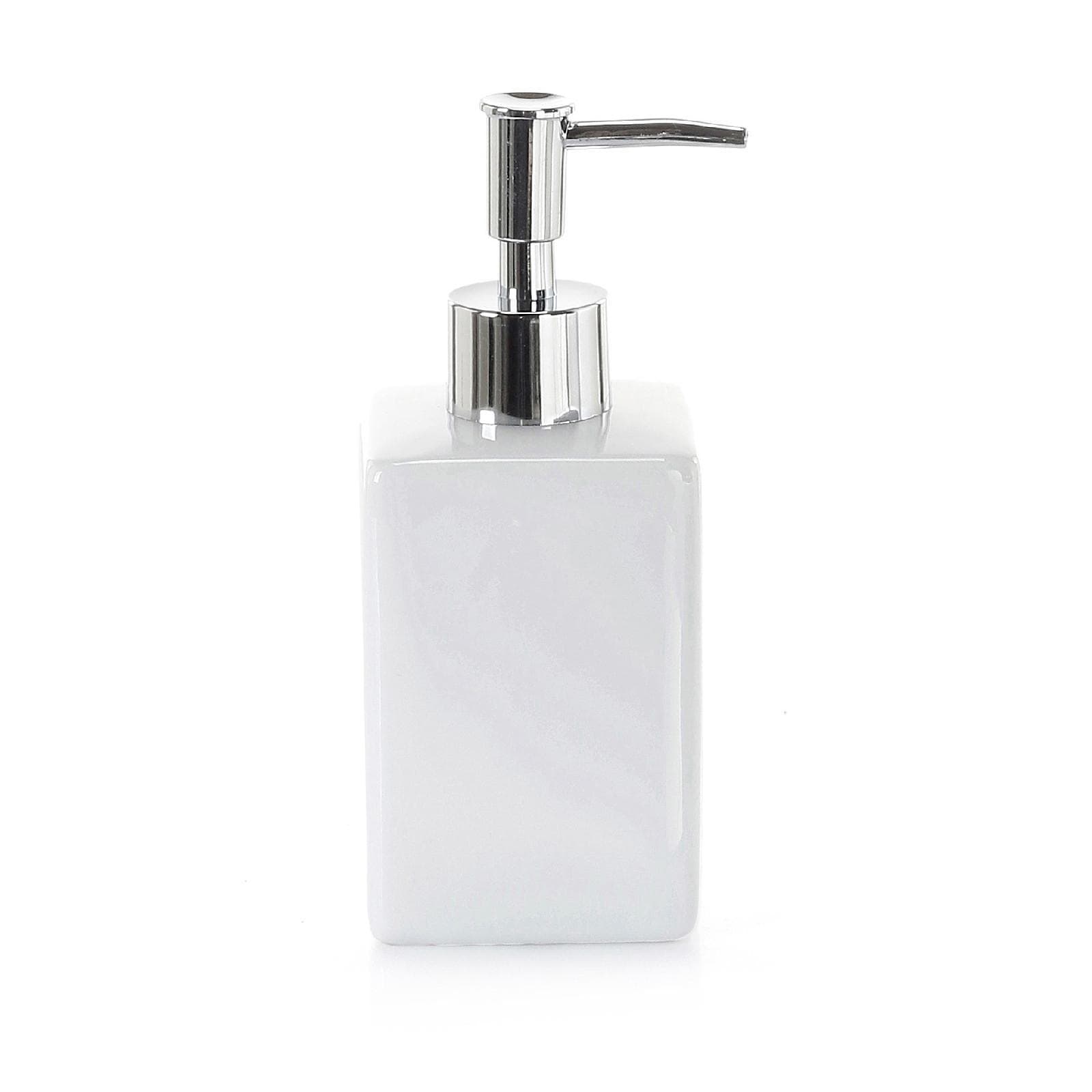 Dosasapone in ceramica bianco con erogatore cromo - Verbena di Gedy